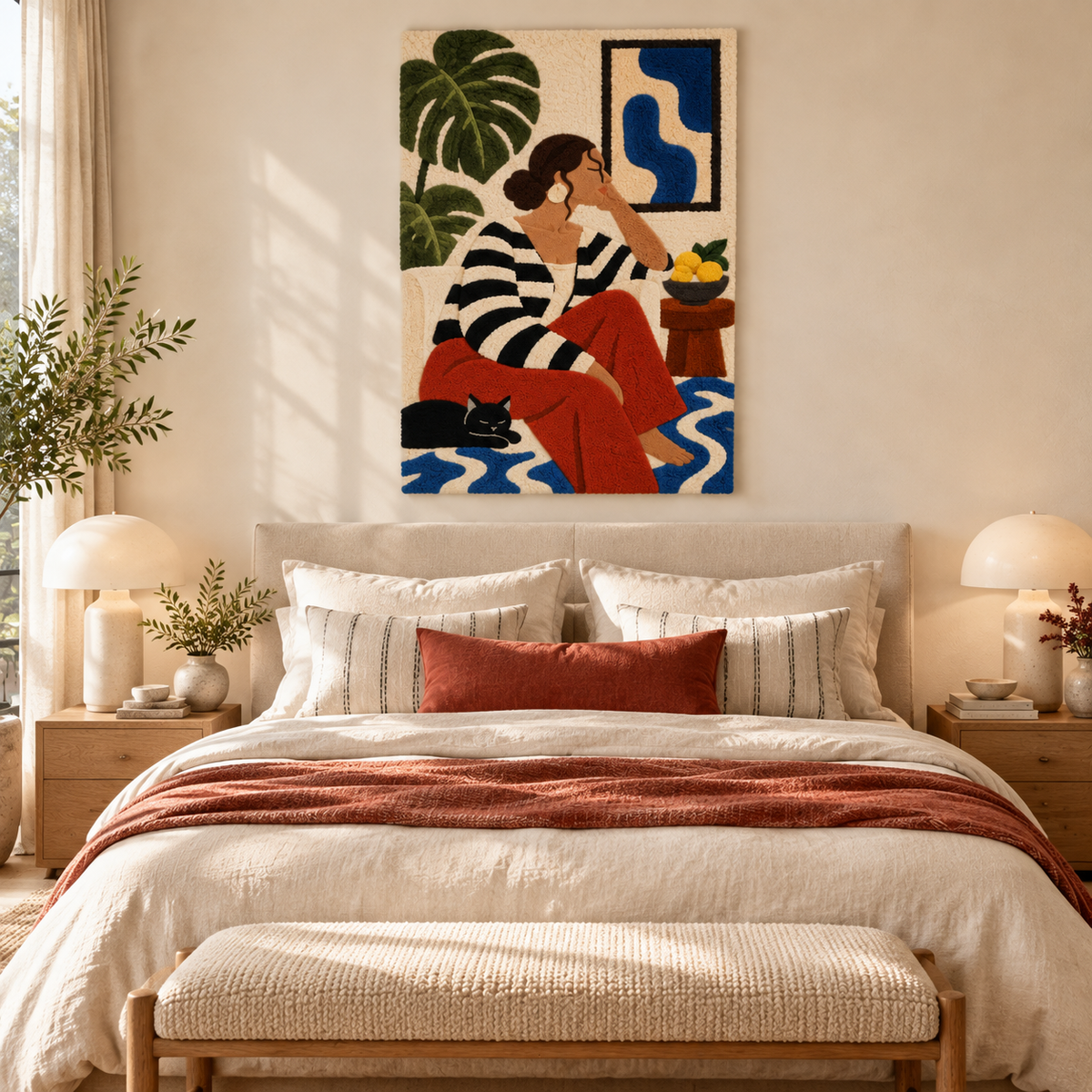 Afternoon with a Black Cat — room setting 1