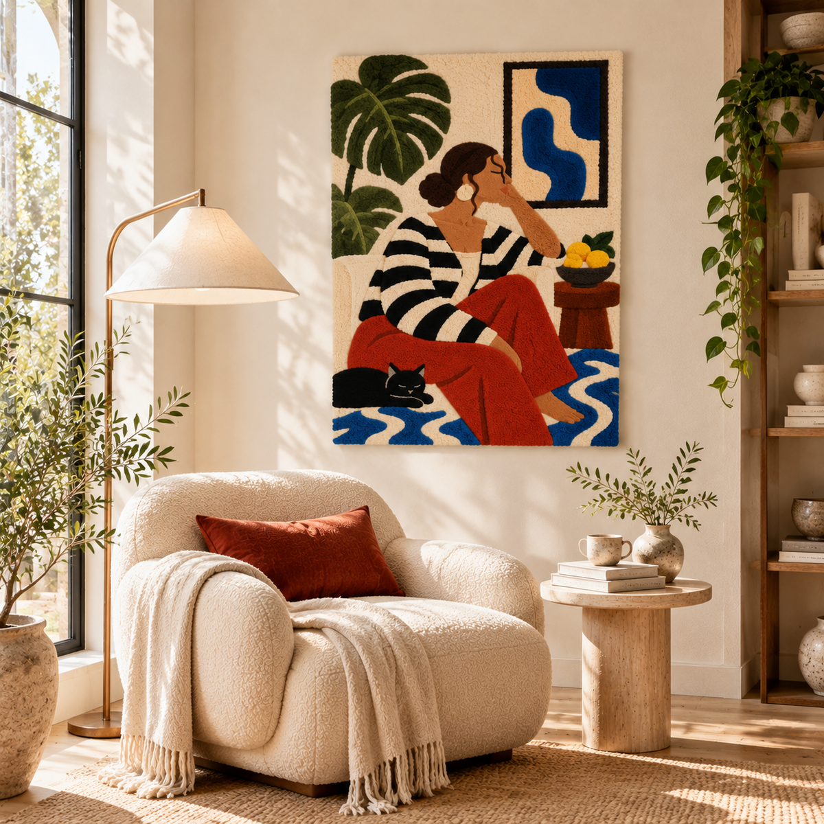 Afternoon with a Black Cat — room setting 2