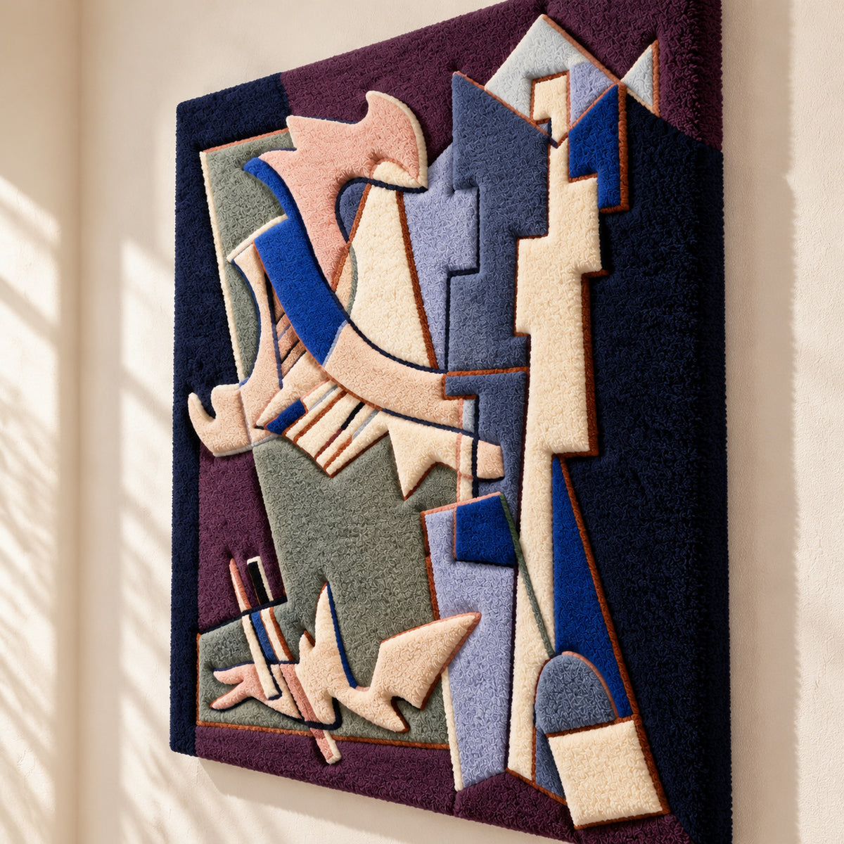 Avec préméditation after Alberto Magnelli — angled relief view