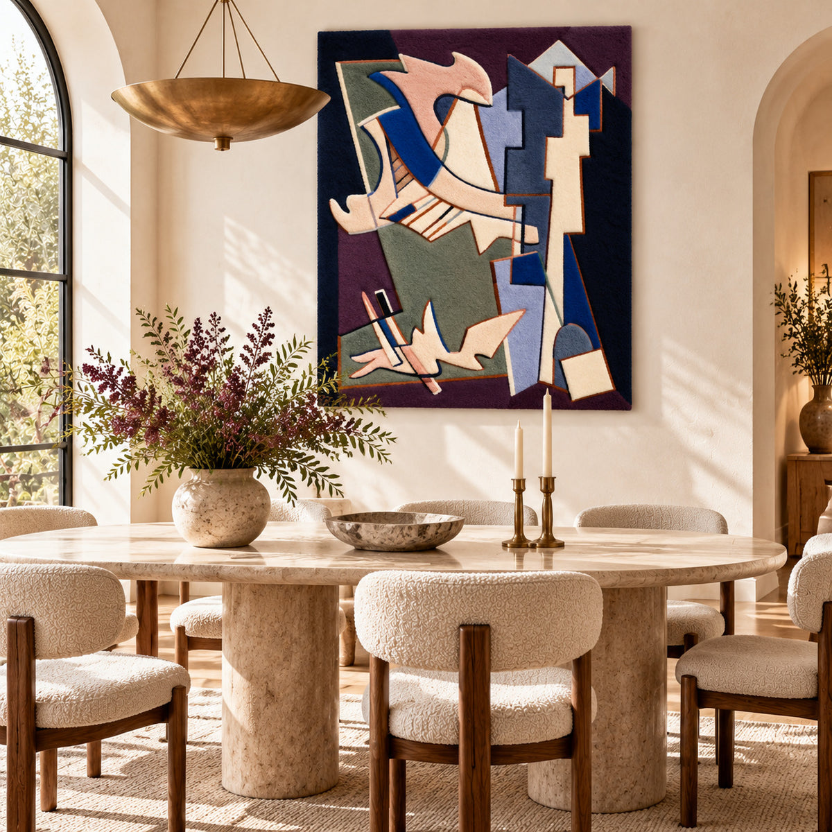 Avec préméditation after Alberto Magnelli — room setting
