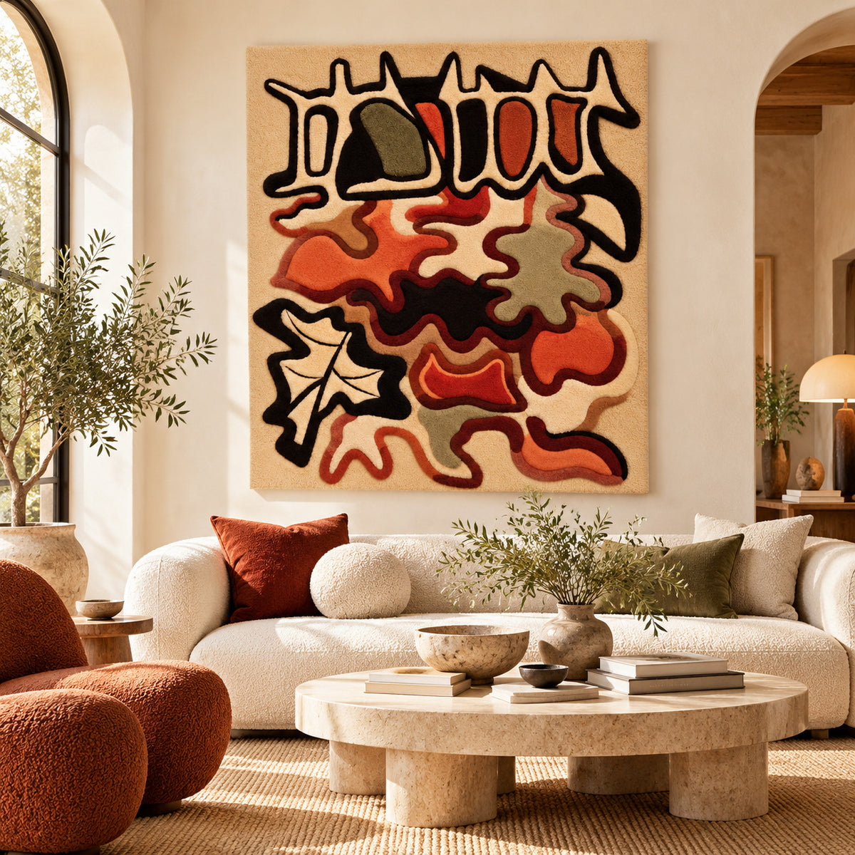 Composition (1941) after Alberto Magnelli — room setting