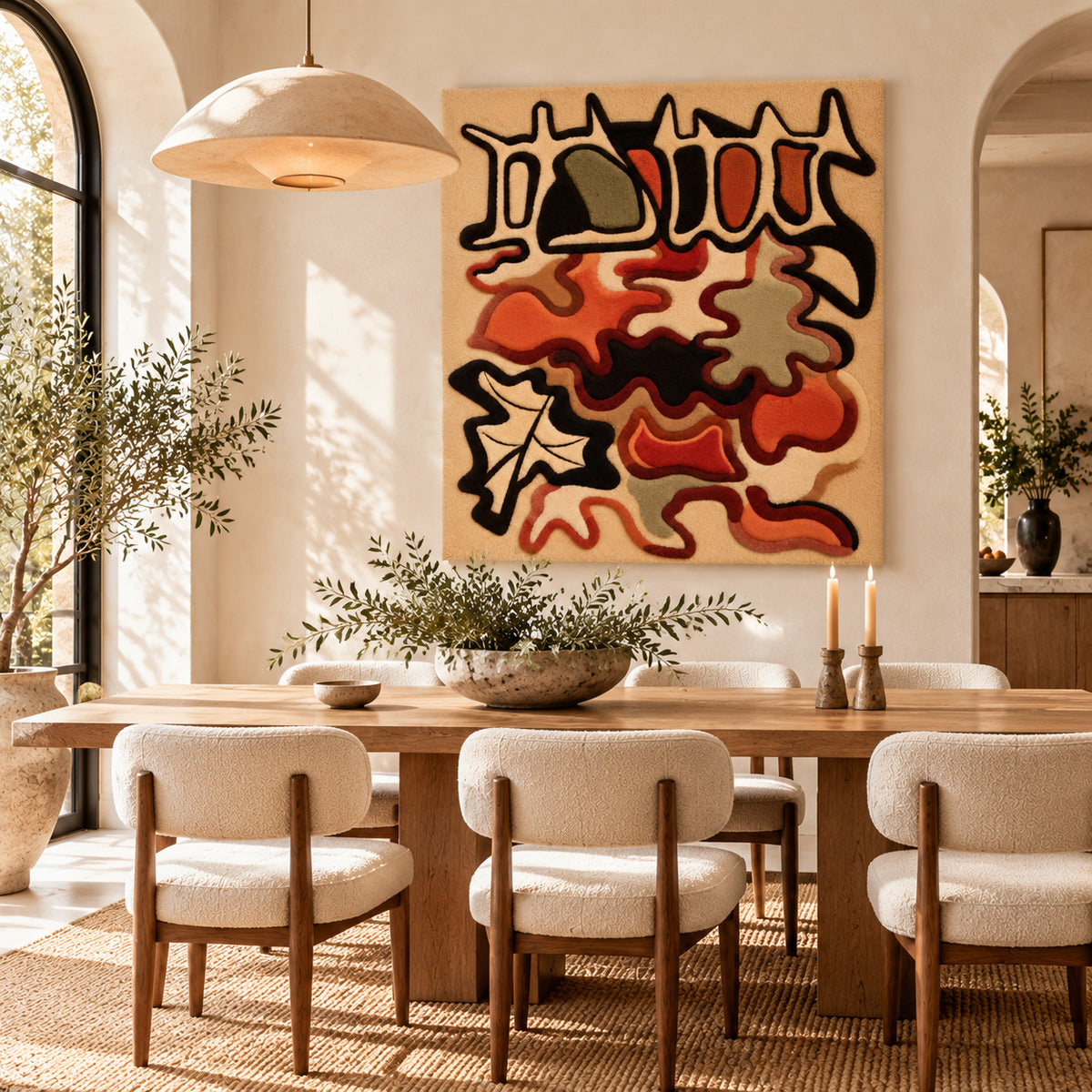 Composition (1941) after Alberto Magnelli — room setting