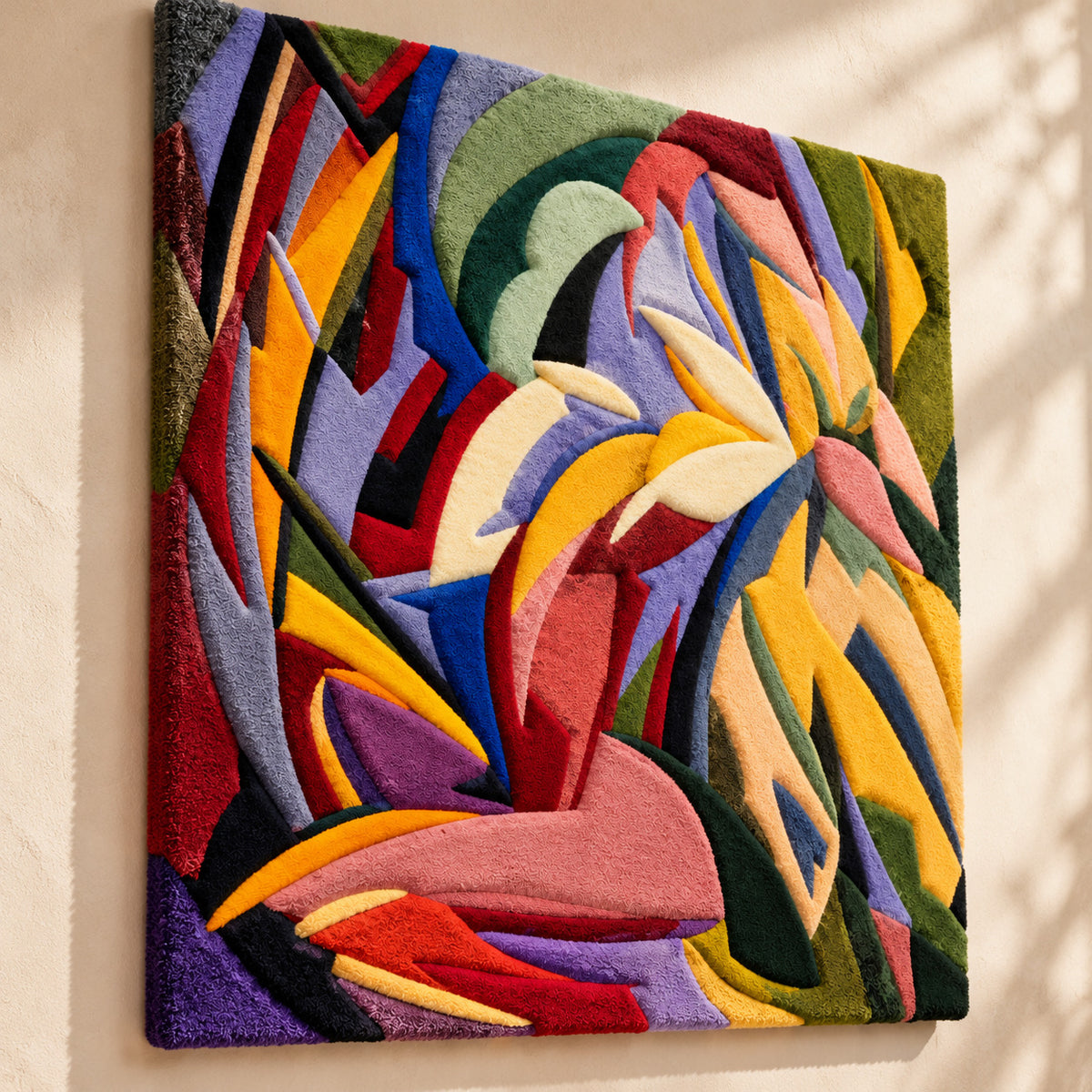 Explosion lyrique nº 12 after Alberto Magnelli — angled relief view