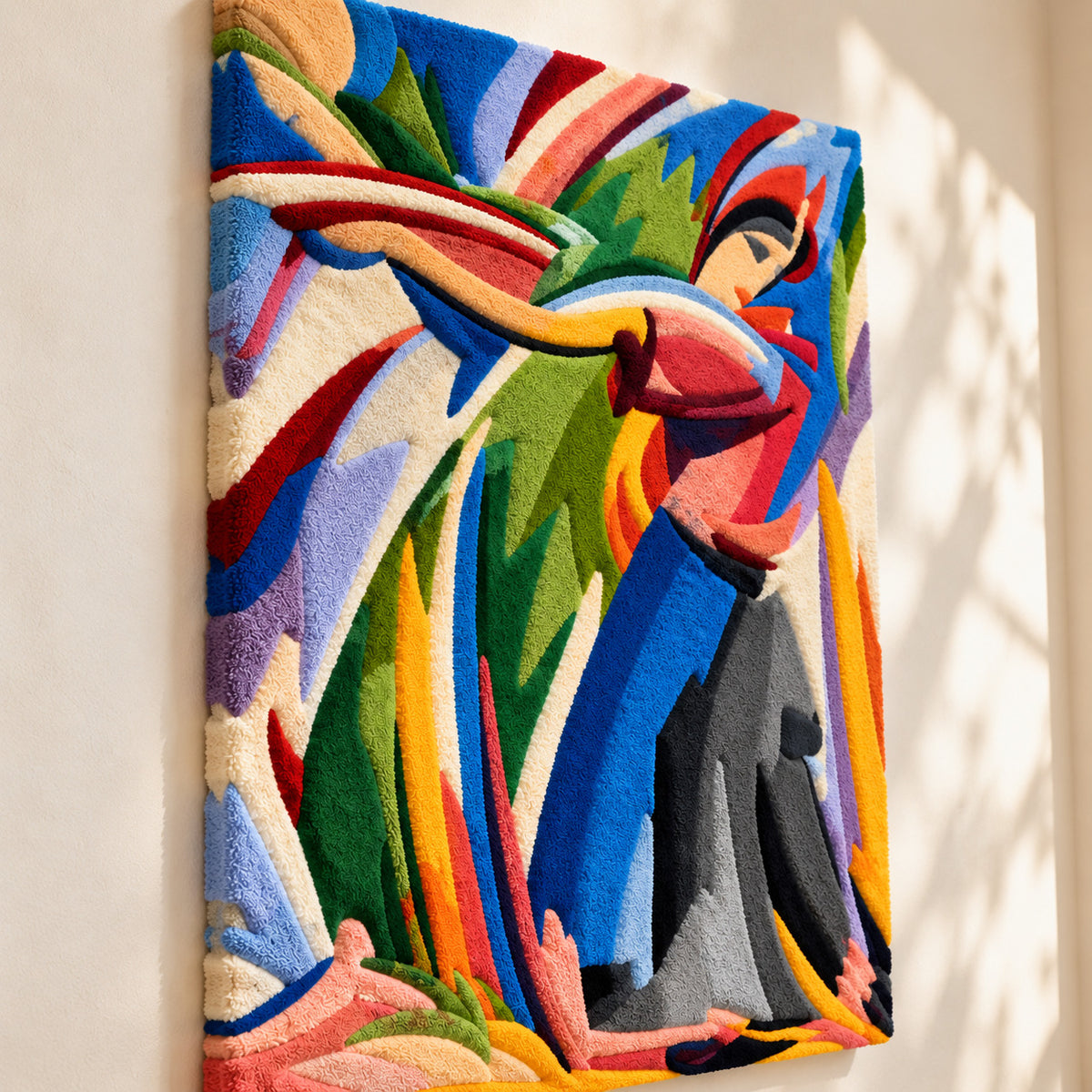 Explosion lyrique no. C after Alberto Magnelli — angled relief view
