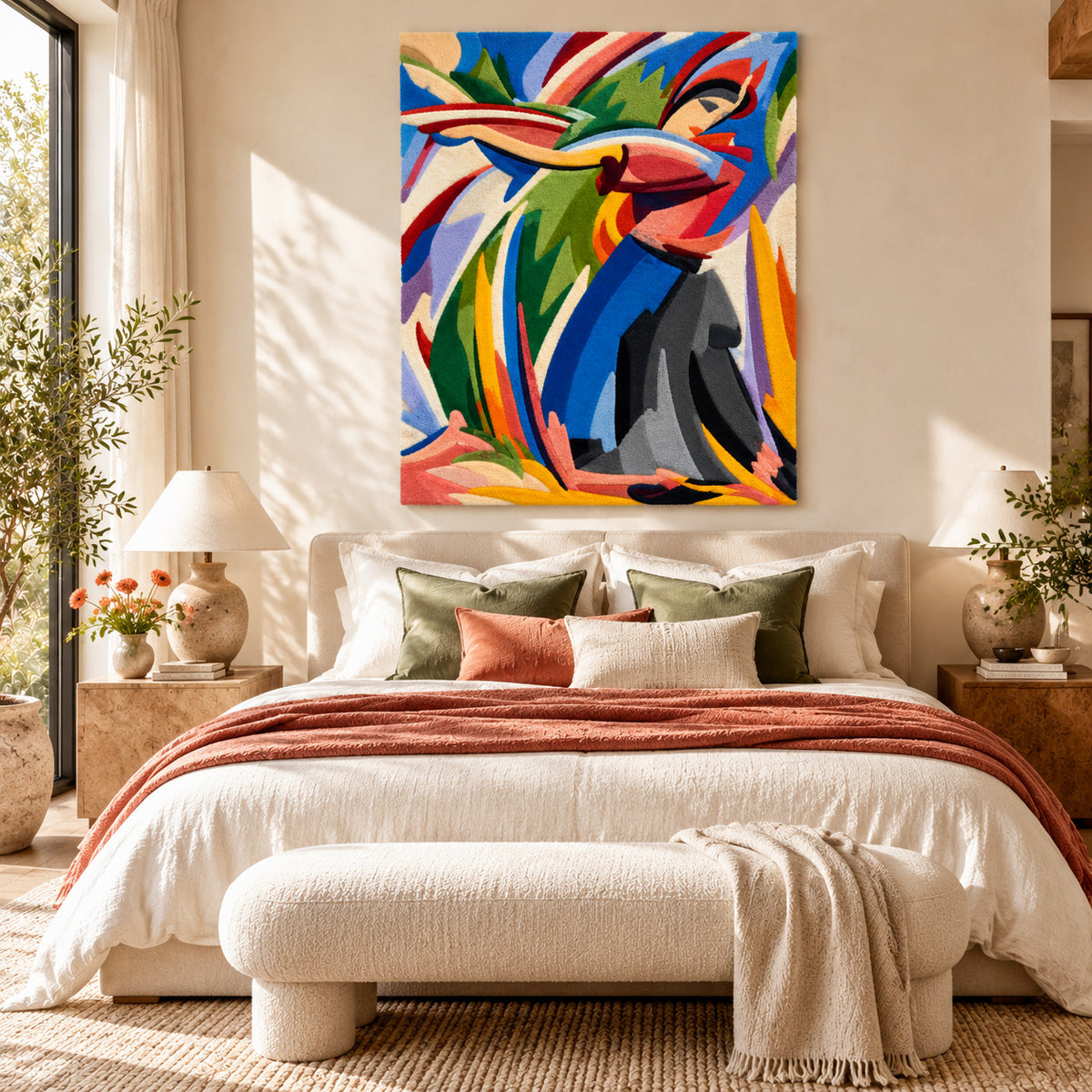 Explosion lyrique no. C after Alberto Magnelli — room setting