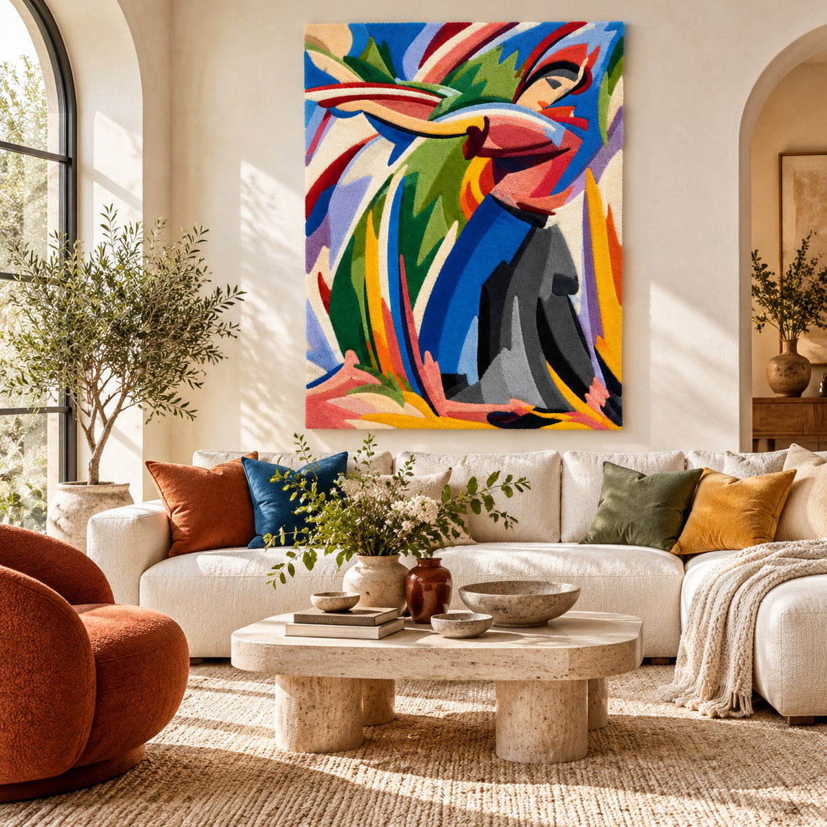 Explosion lyrique no. C after Alberto Magnelli — room setting