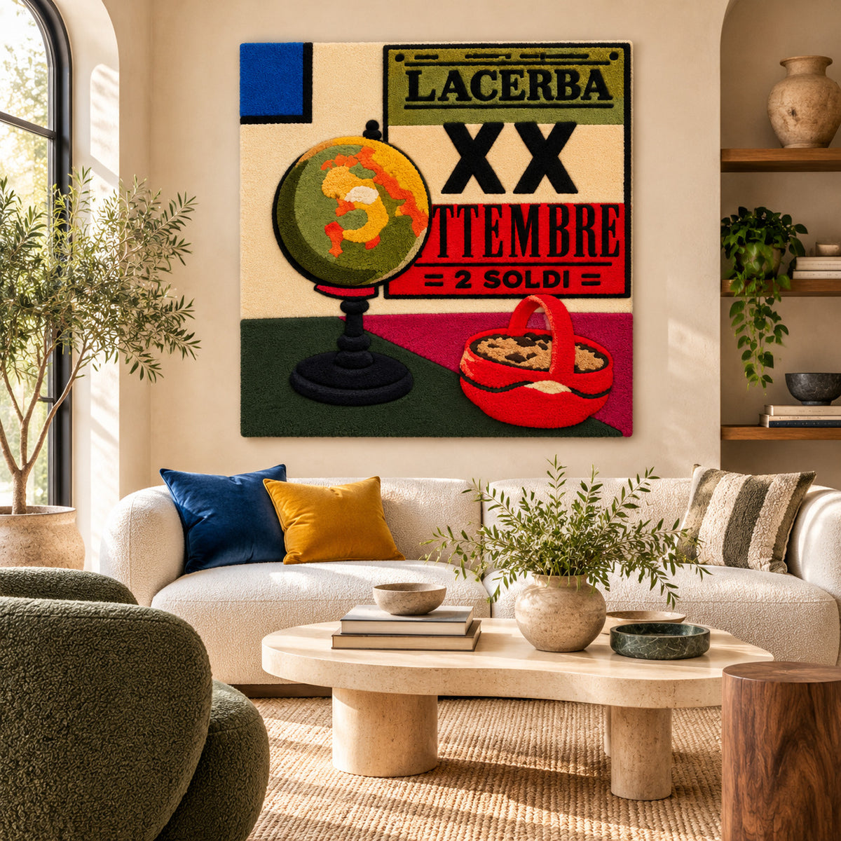Il mappamondo e Lacerba after Alberto Magnelli — room setting
