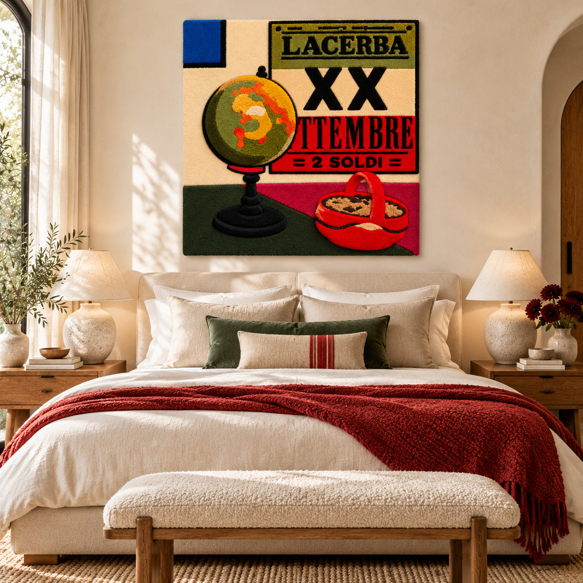 Il mappamondo e Lacerba after Alberto Magnelli — room setting