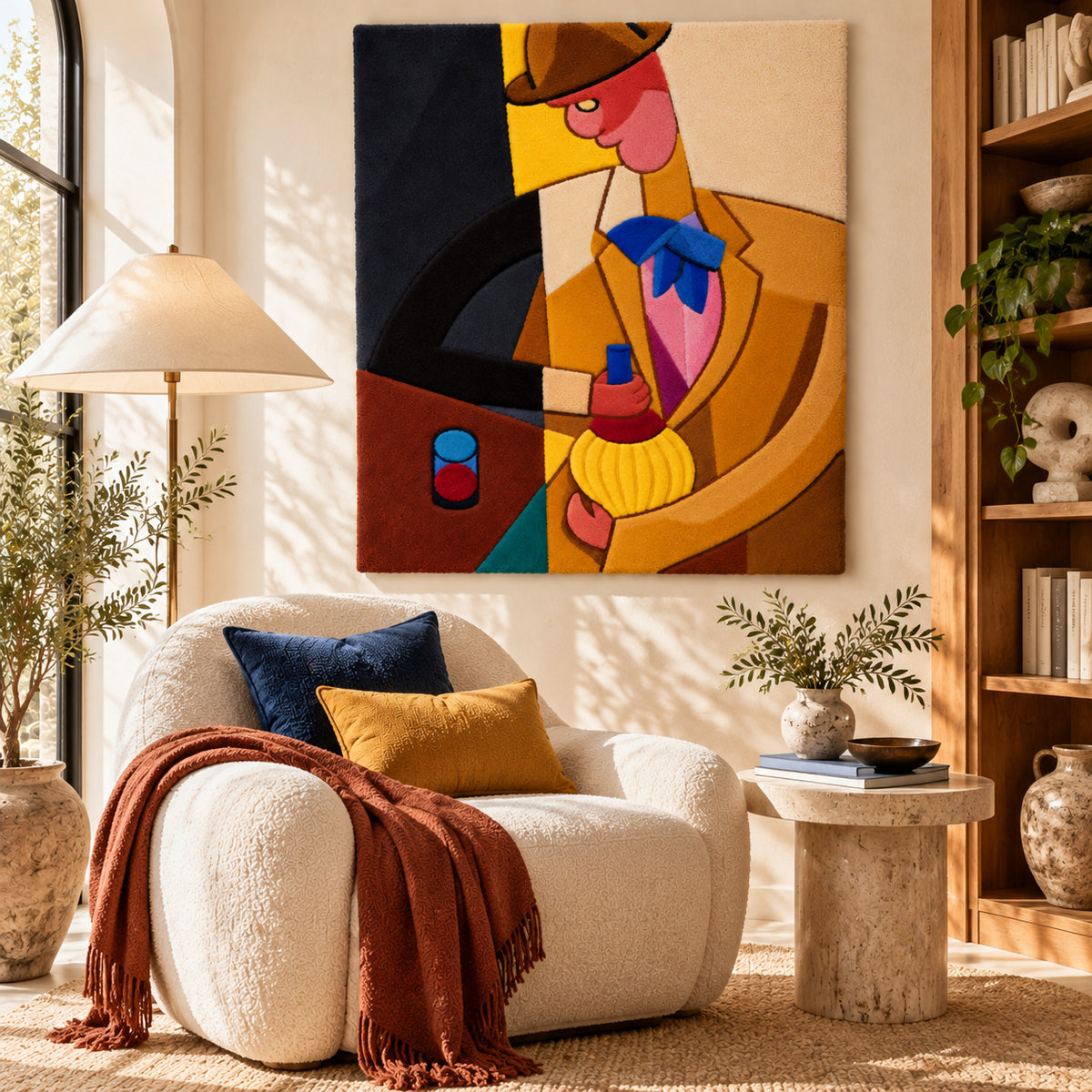 L'Uomo Ubriaco after Alberto Magnelli — room setting
