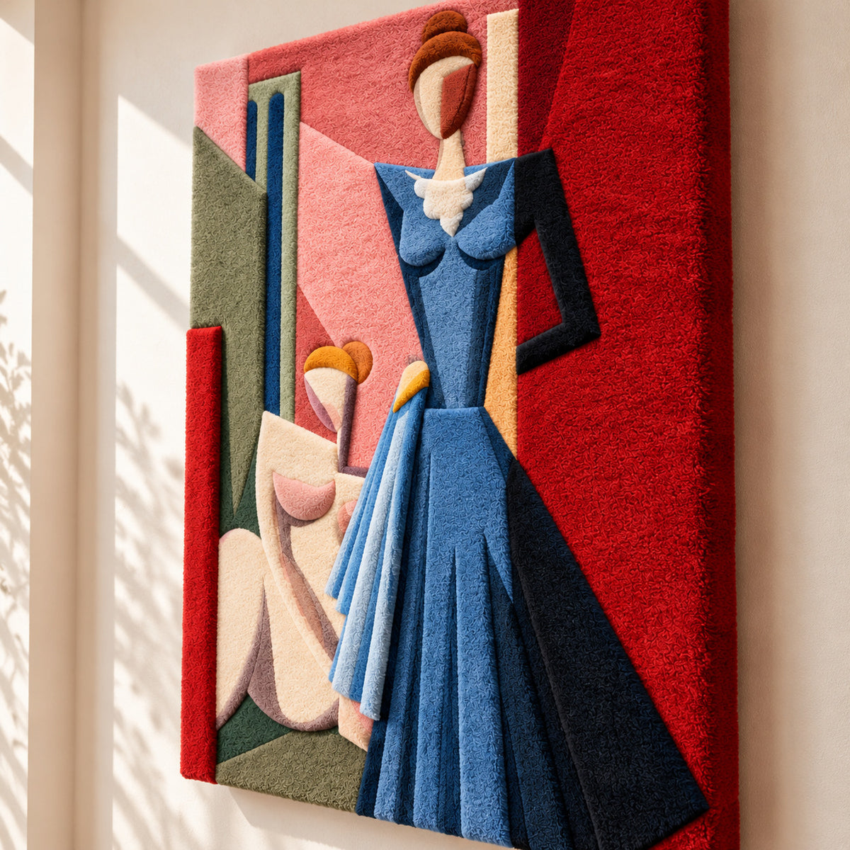 La toilette after Alberto Magnelli — angled relief view