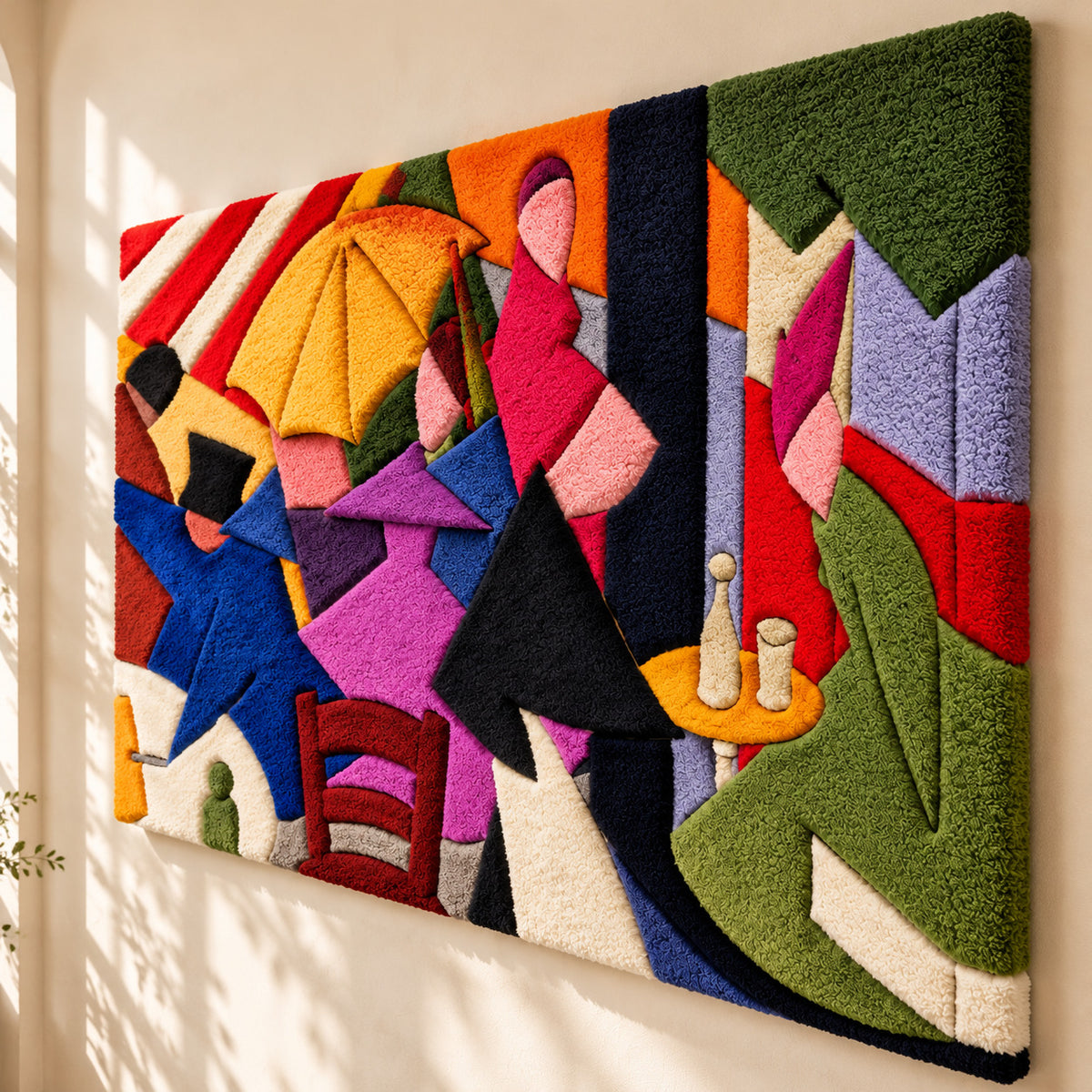 Le Café after Alberto Magnelli — angled relief view