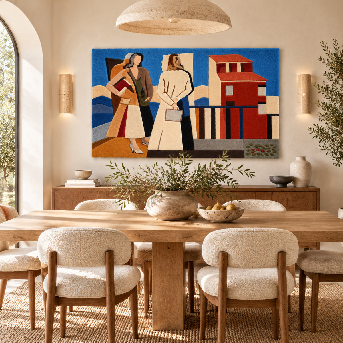 Le Lettrici after Alberto Magnelli — room setting