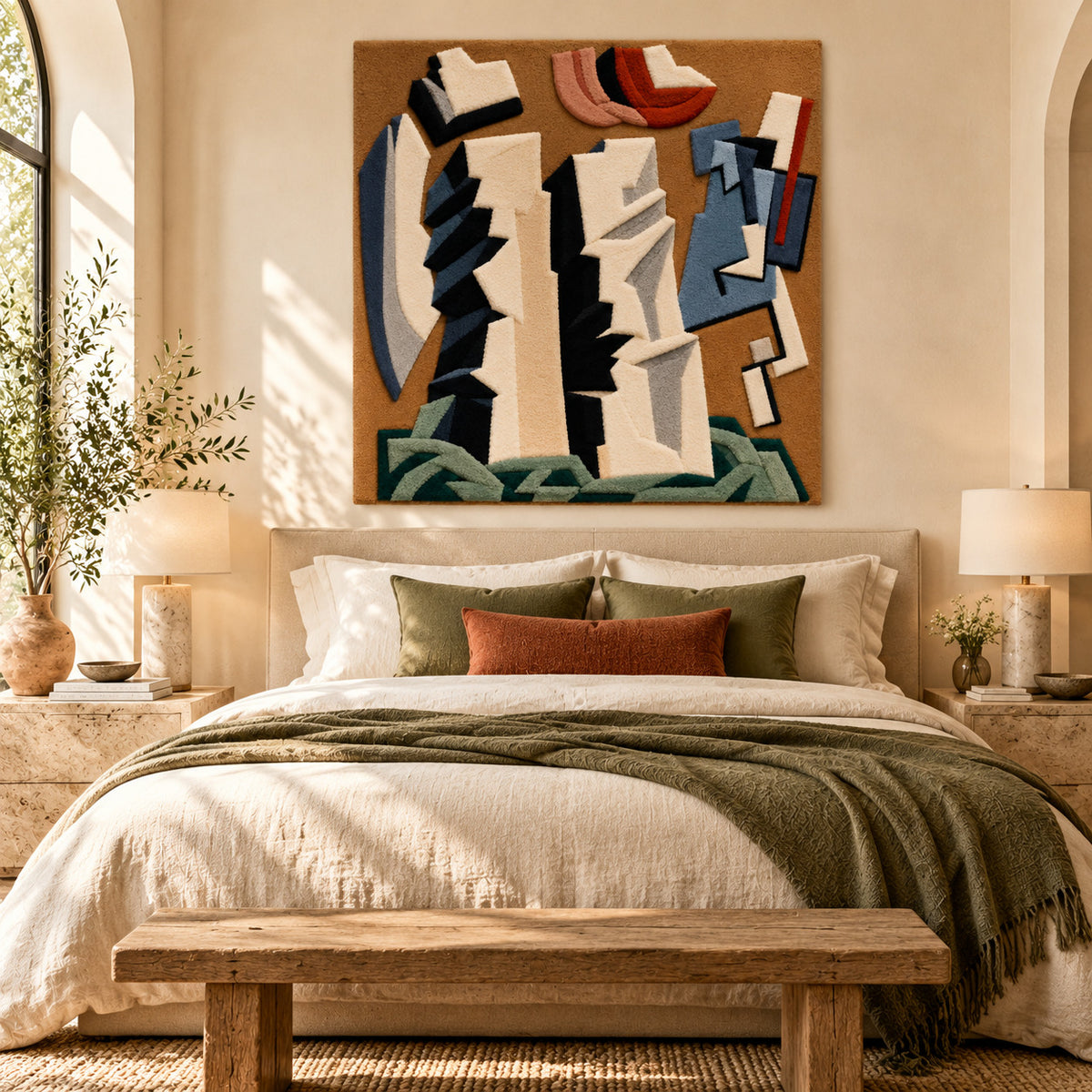 Pierres No. 21 after Alberto Magnelli — room setting