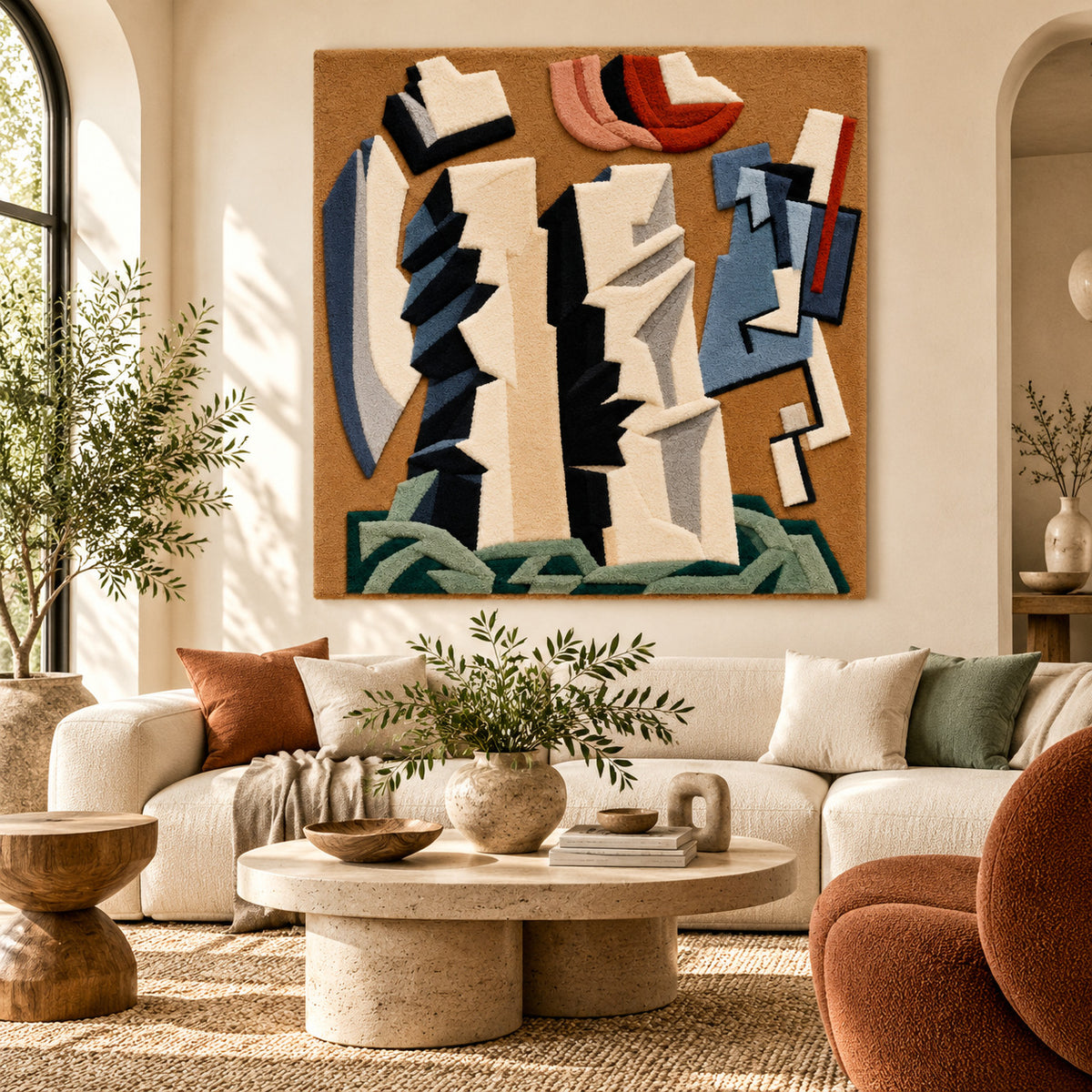 Pierres No. 21 after Alberto Magnelli — room setting