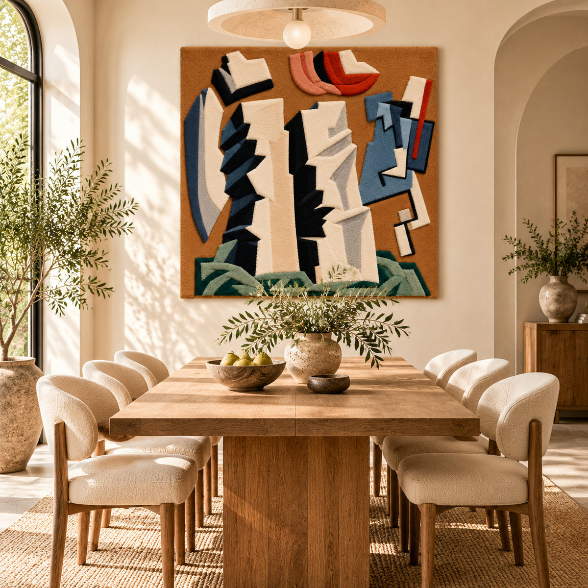 Pierres No. 21 after Alberto Magnelli — room setting