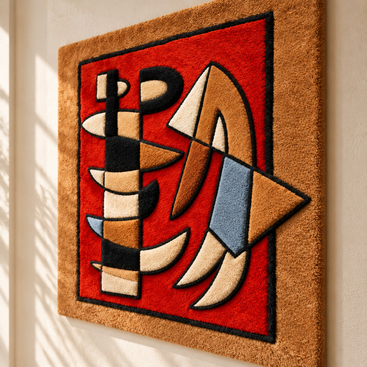 Tension d’images after Alberto Magnelli — angled relief view