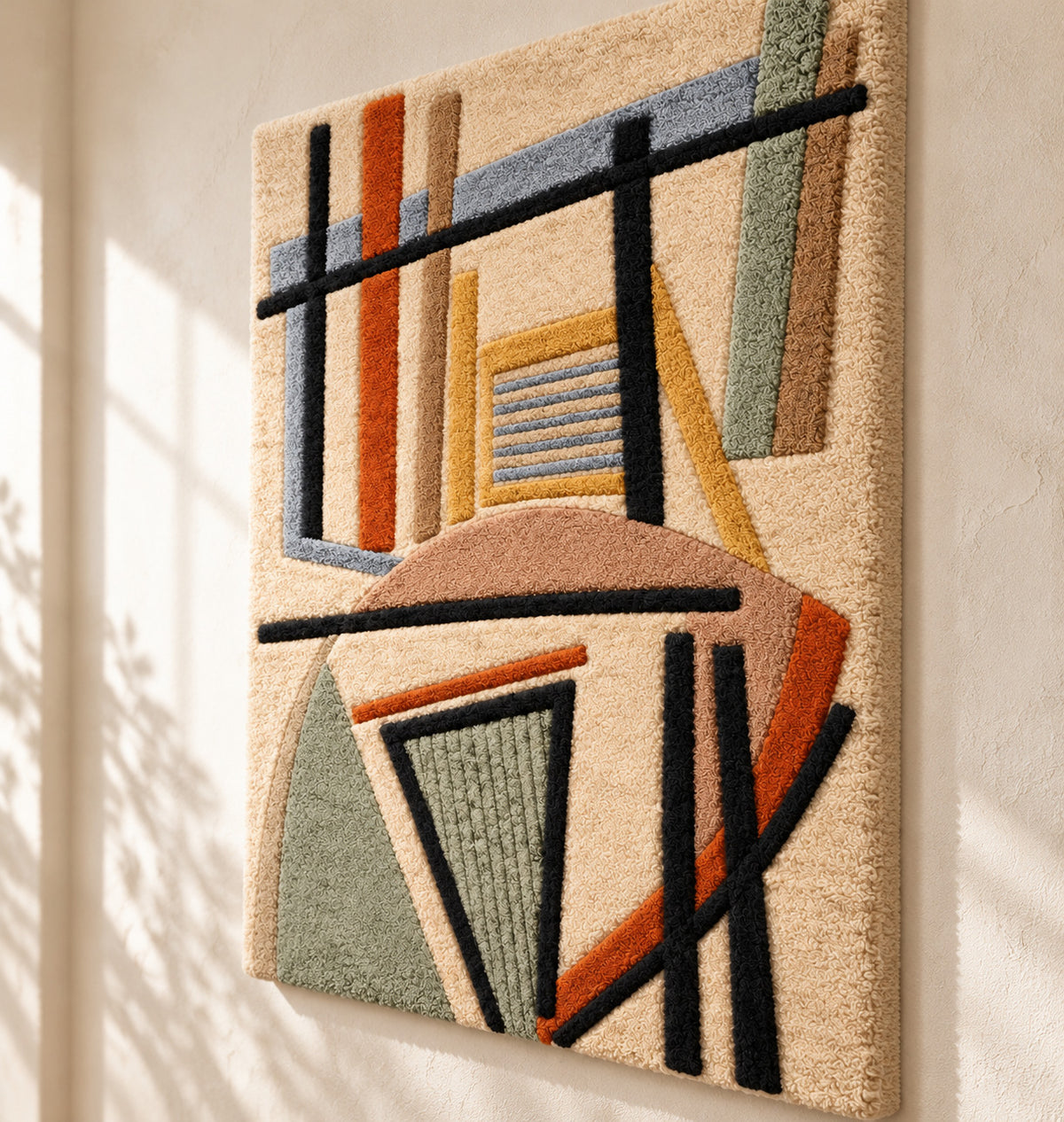 Untitled (1963) after Alberto Magnelli — angled relief view