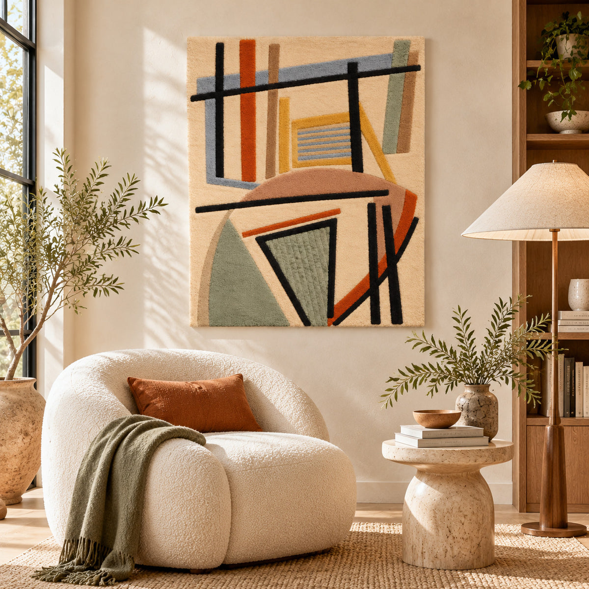 Untitled (1963) after Alberto Magnelli — room setting