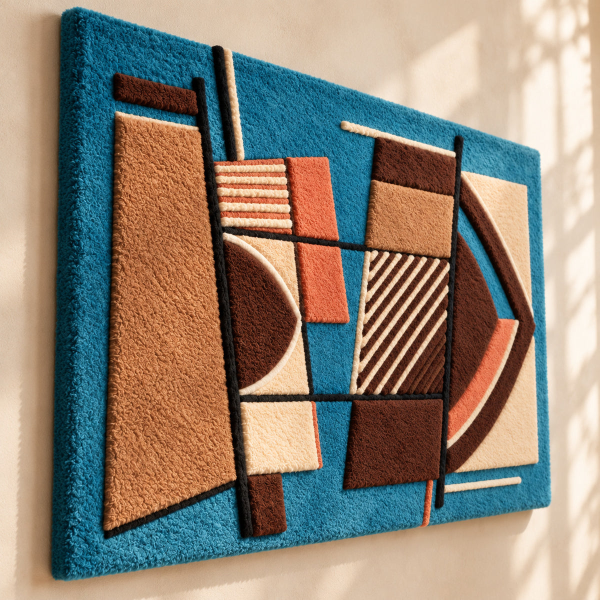 Untitled (Undated) after Alberto Magnelli — angled relief view