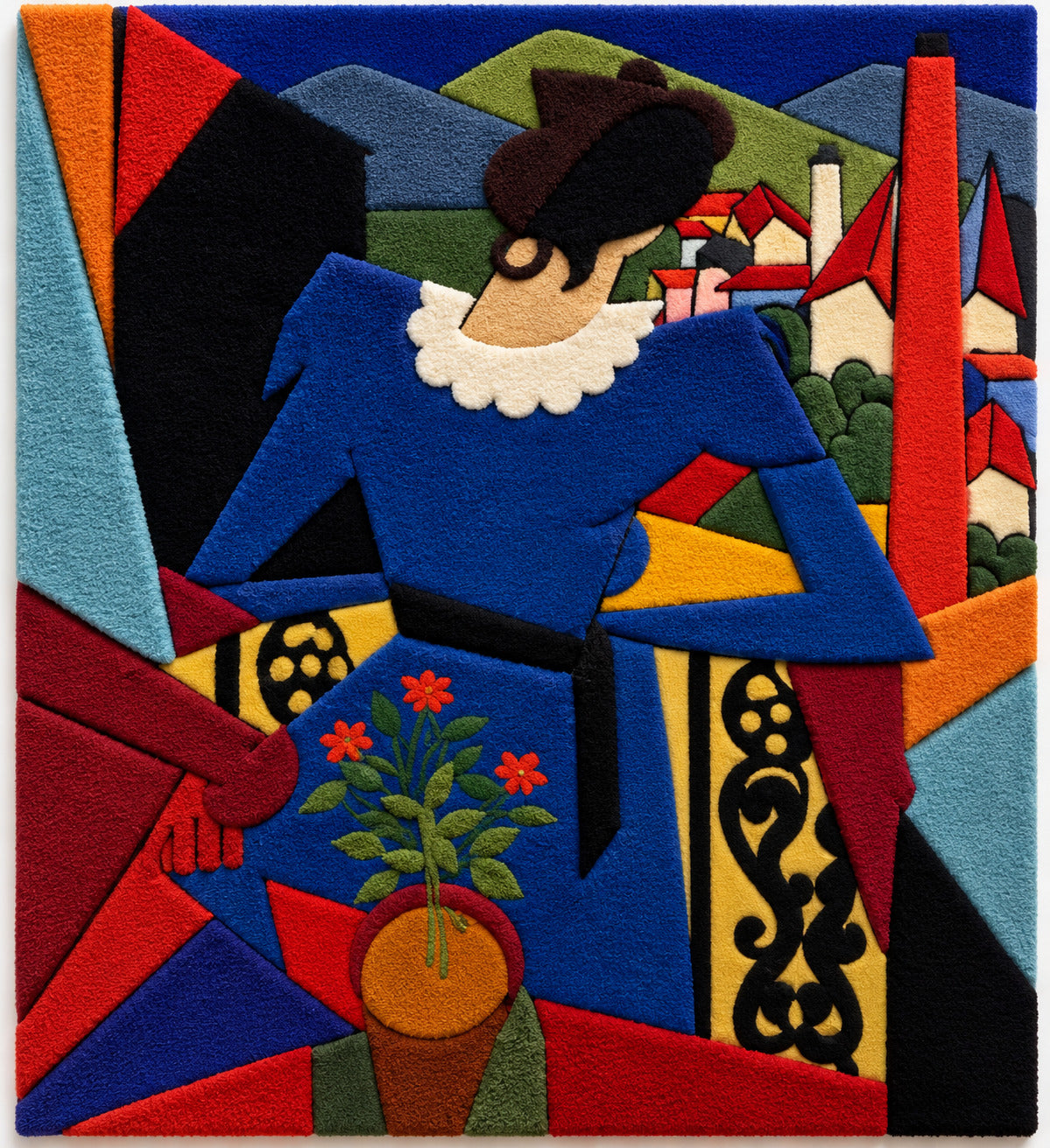 Woman on a Balcony after Alberto Magnelli — additional product view