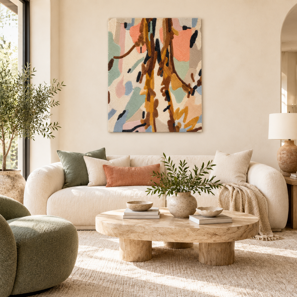 Amber Branch Gestures — front-facing room scene