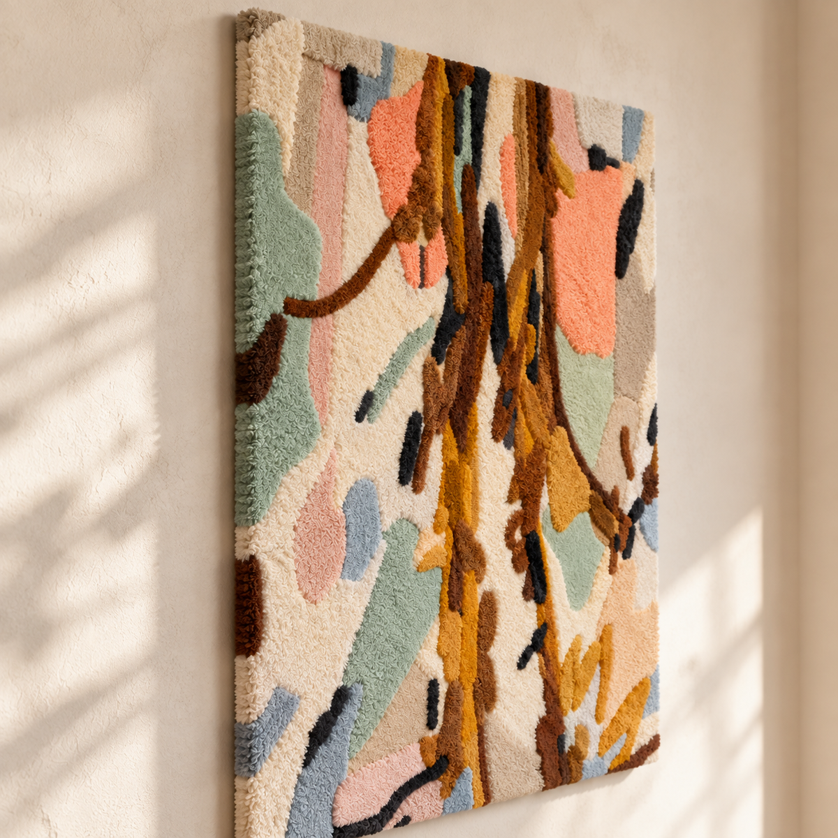 Amber Branch Gestures — angled relief view