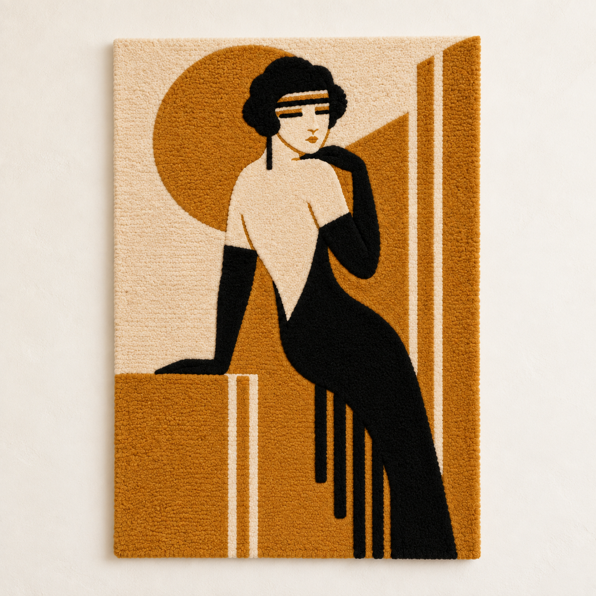 Hewn Earth Amber Evening Recline wall art featuring warm amber tones and abstract design for modern home decor.