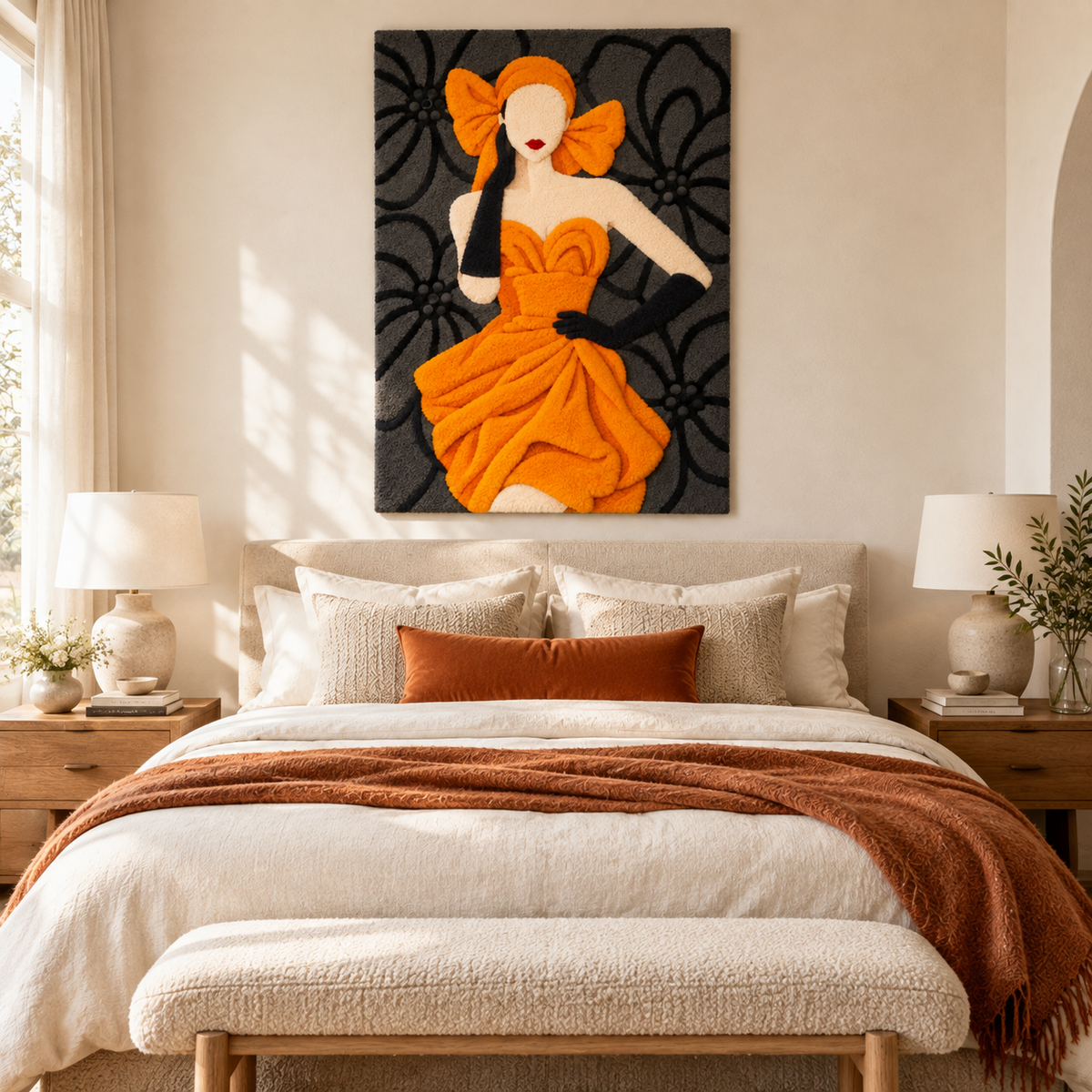 Amber Gown at Midnight — room setting