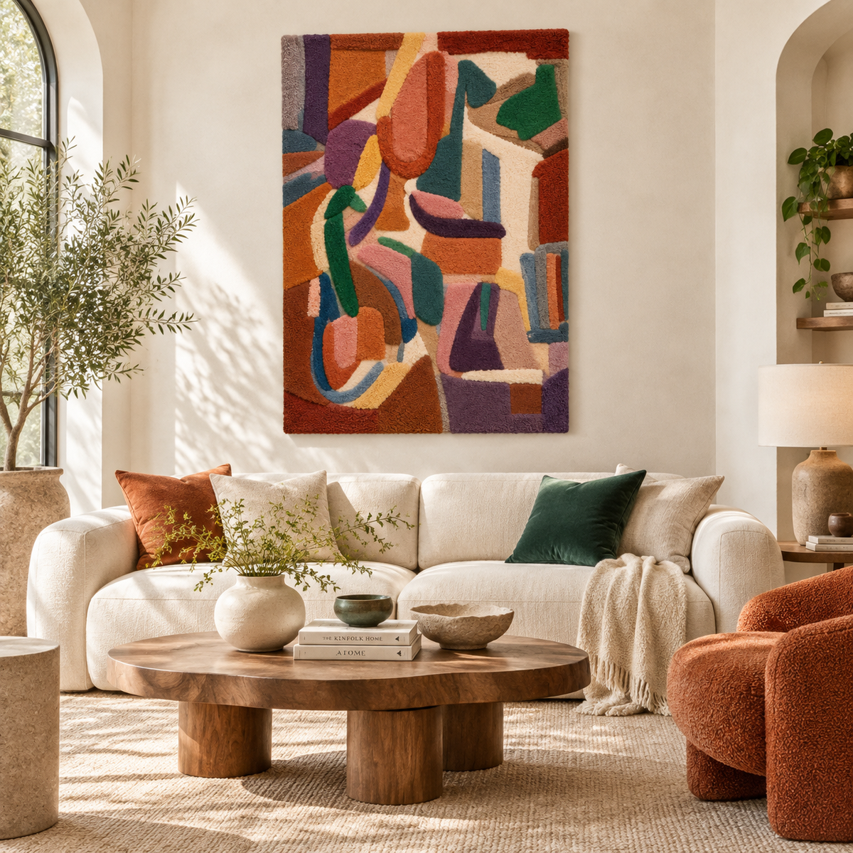 Amber Loop Composition — front-facing room scene