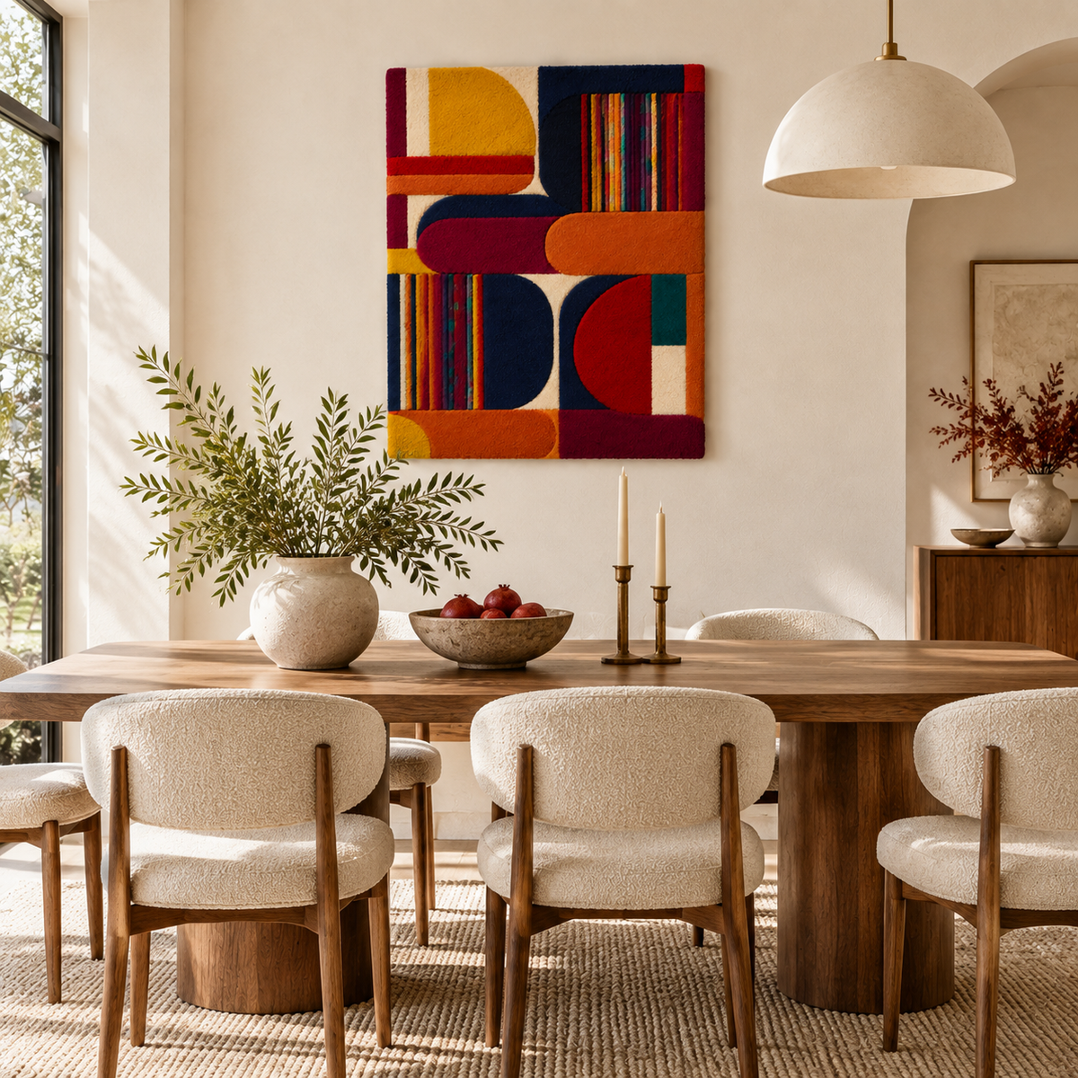 Amber Stripes and Arches — room setting 3