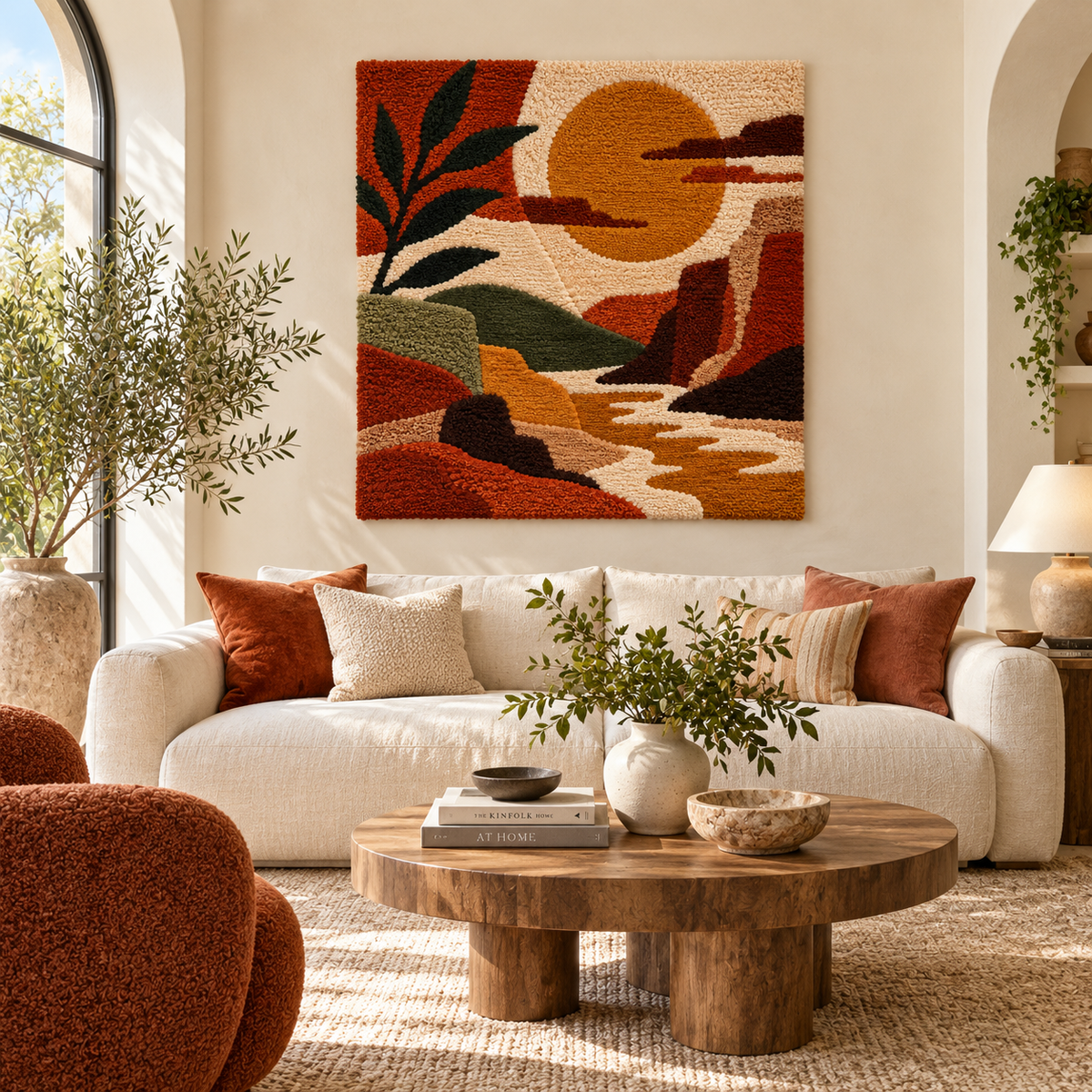 Amber Sun in the Ravine — front-facing room scene