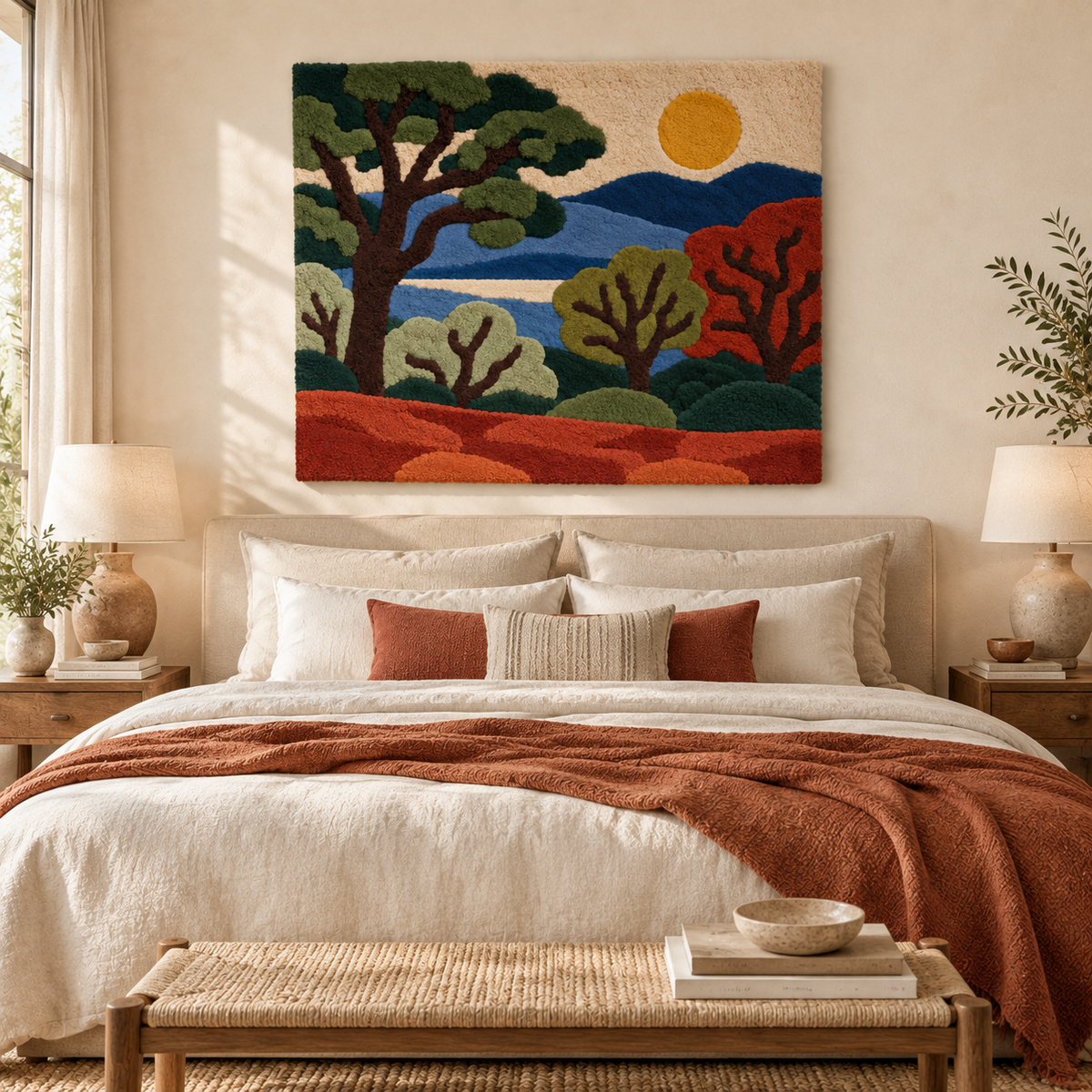 Amber Sun Over the Grove — room setting 2