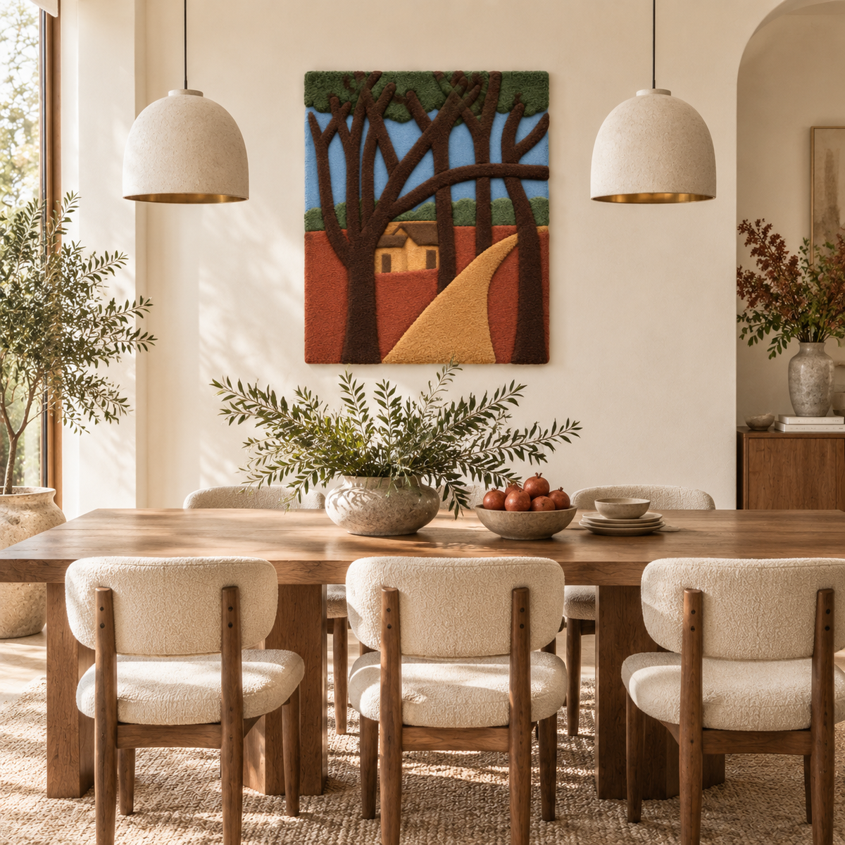 Amber Woodland Path — room setting 1