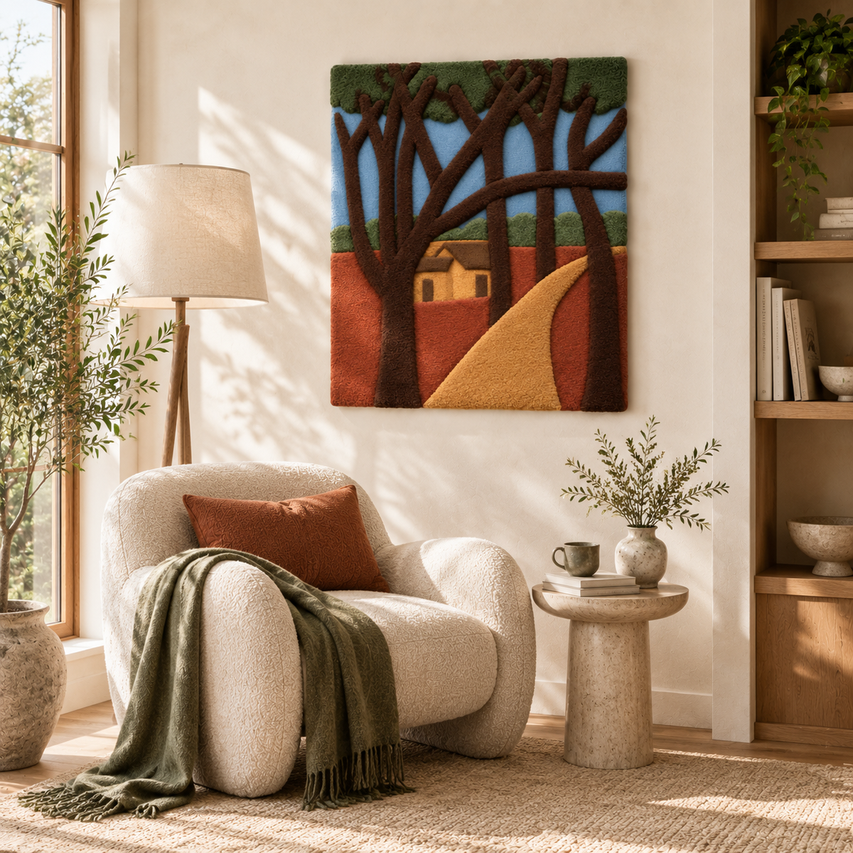 Amber Woodland Path — room setting 2
