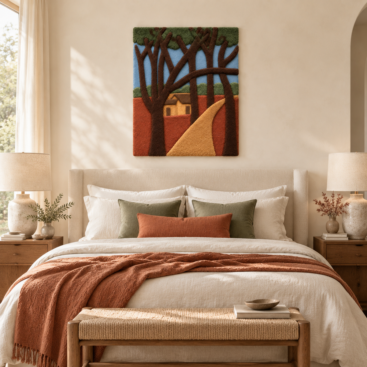 Amber Woodland Path — room setting 3