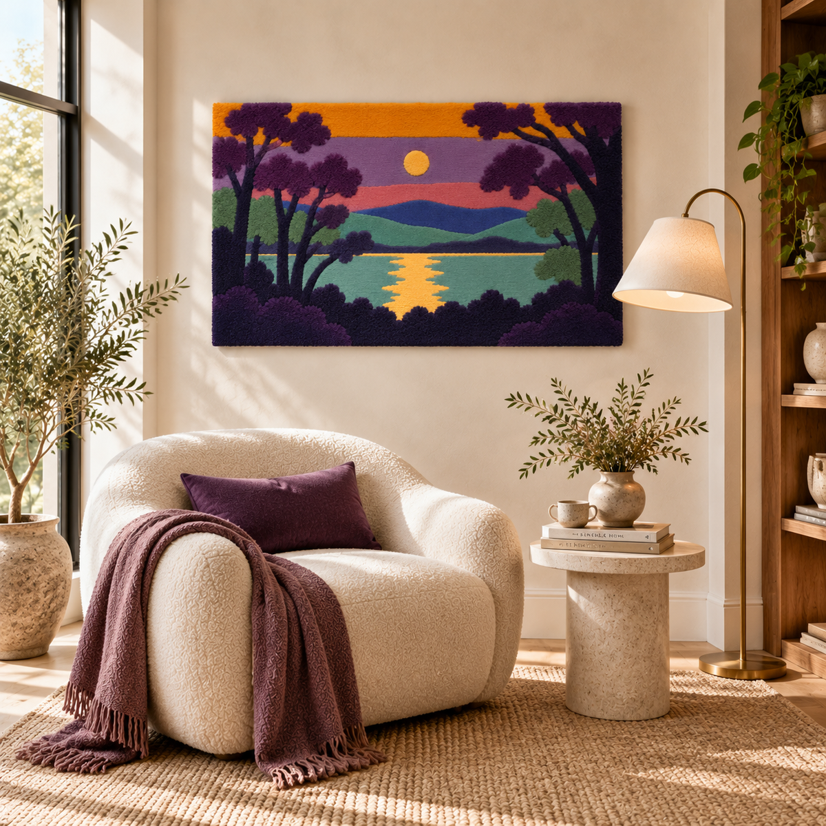Amethyst Lake at Sundown — room setting 1