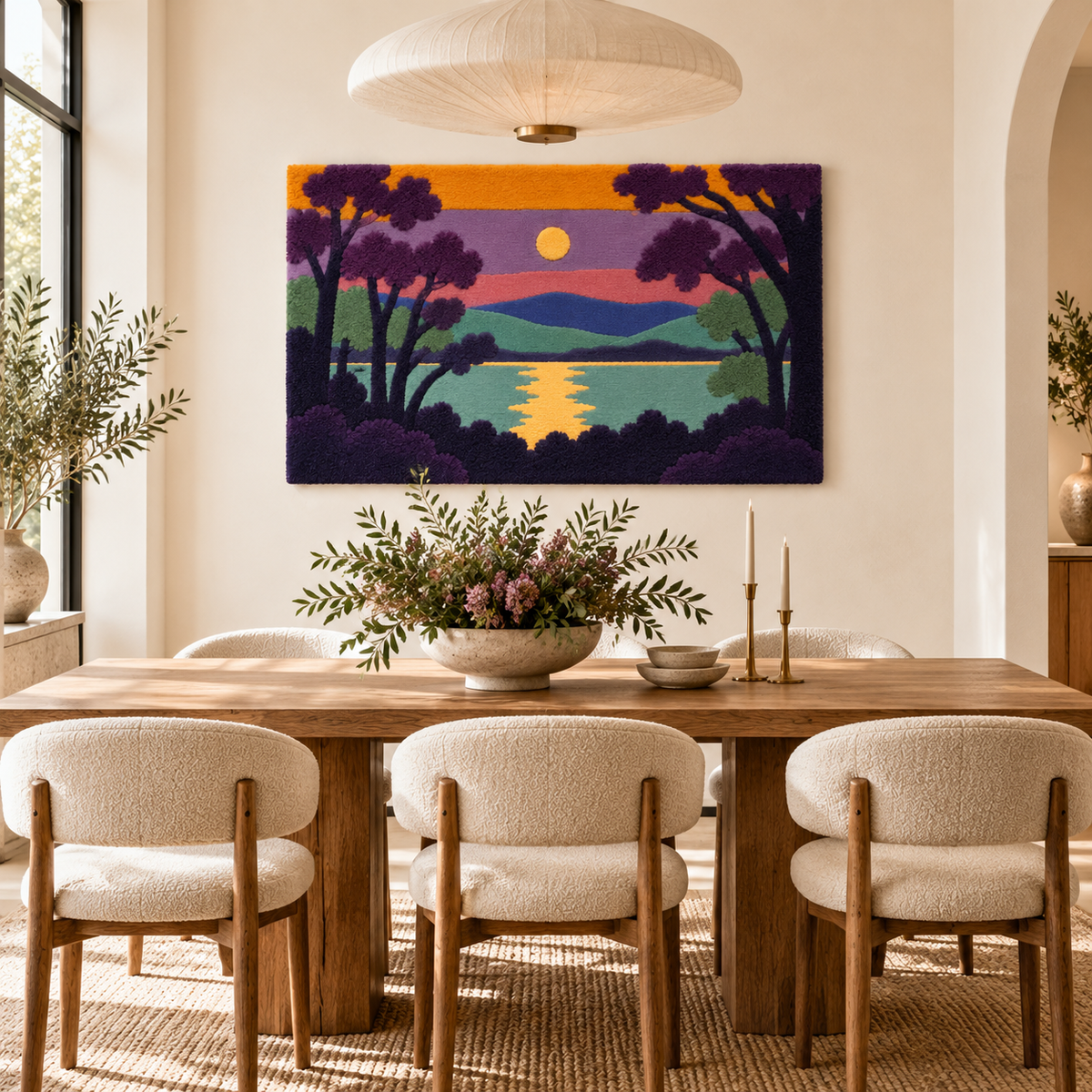 Amethyst Lake at Sundown — room setting 3