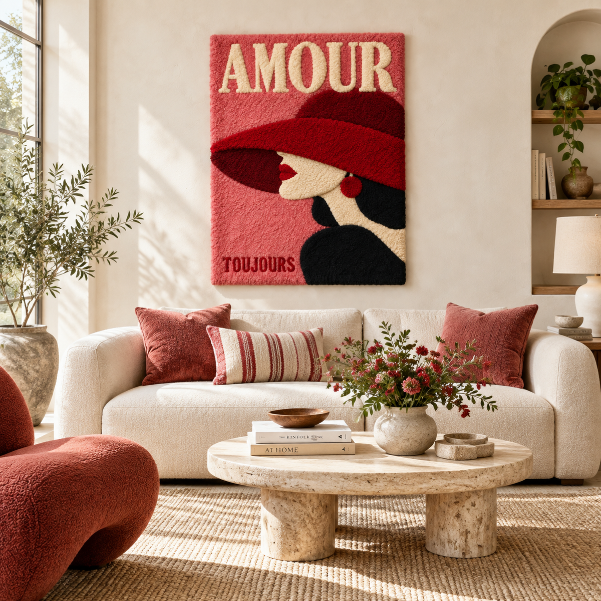 Amour in a Crimson Hat — front-facing room scene [room-front]