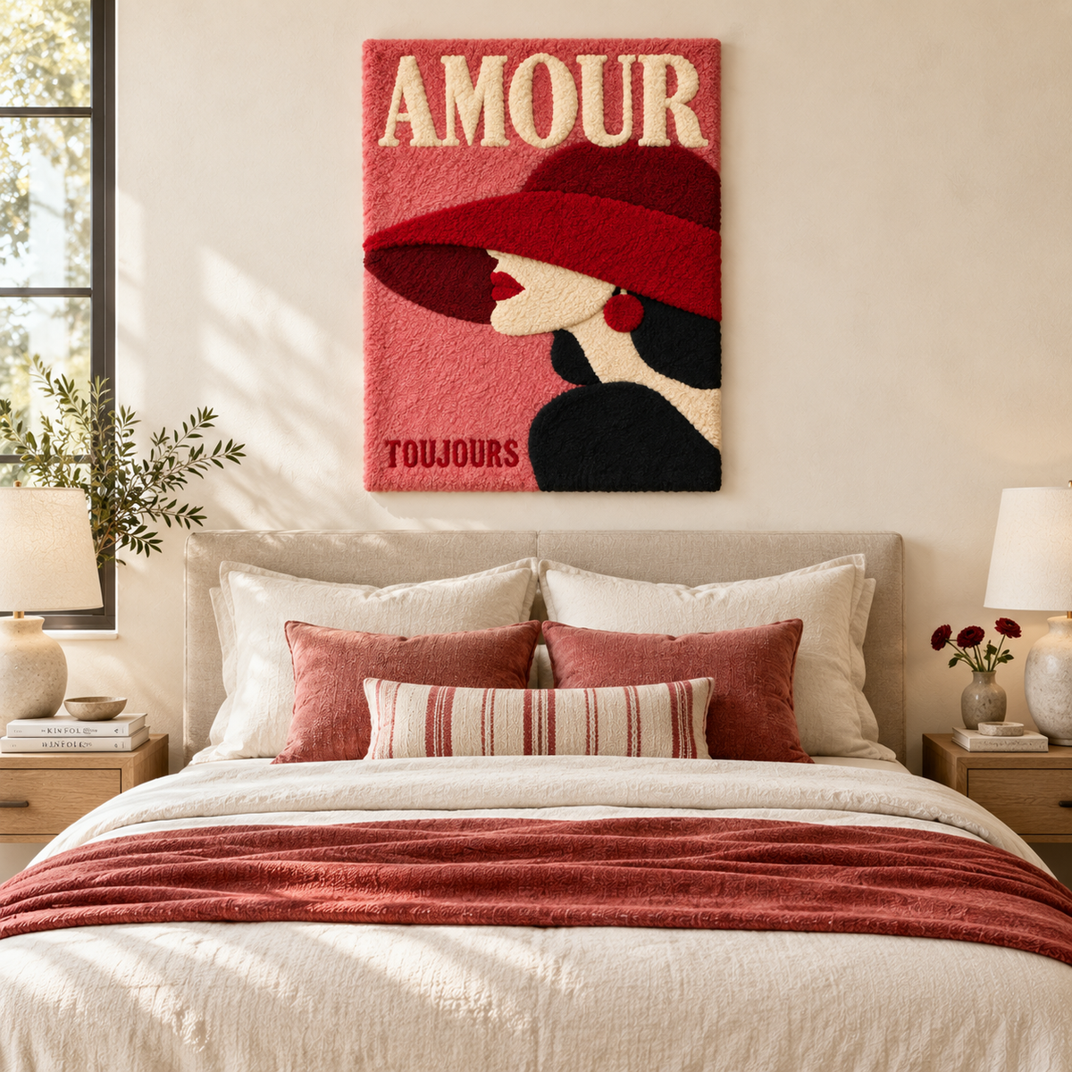 Amour in a Crimson Hat — room setting 1