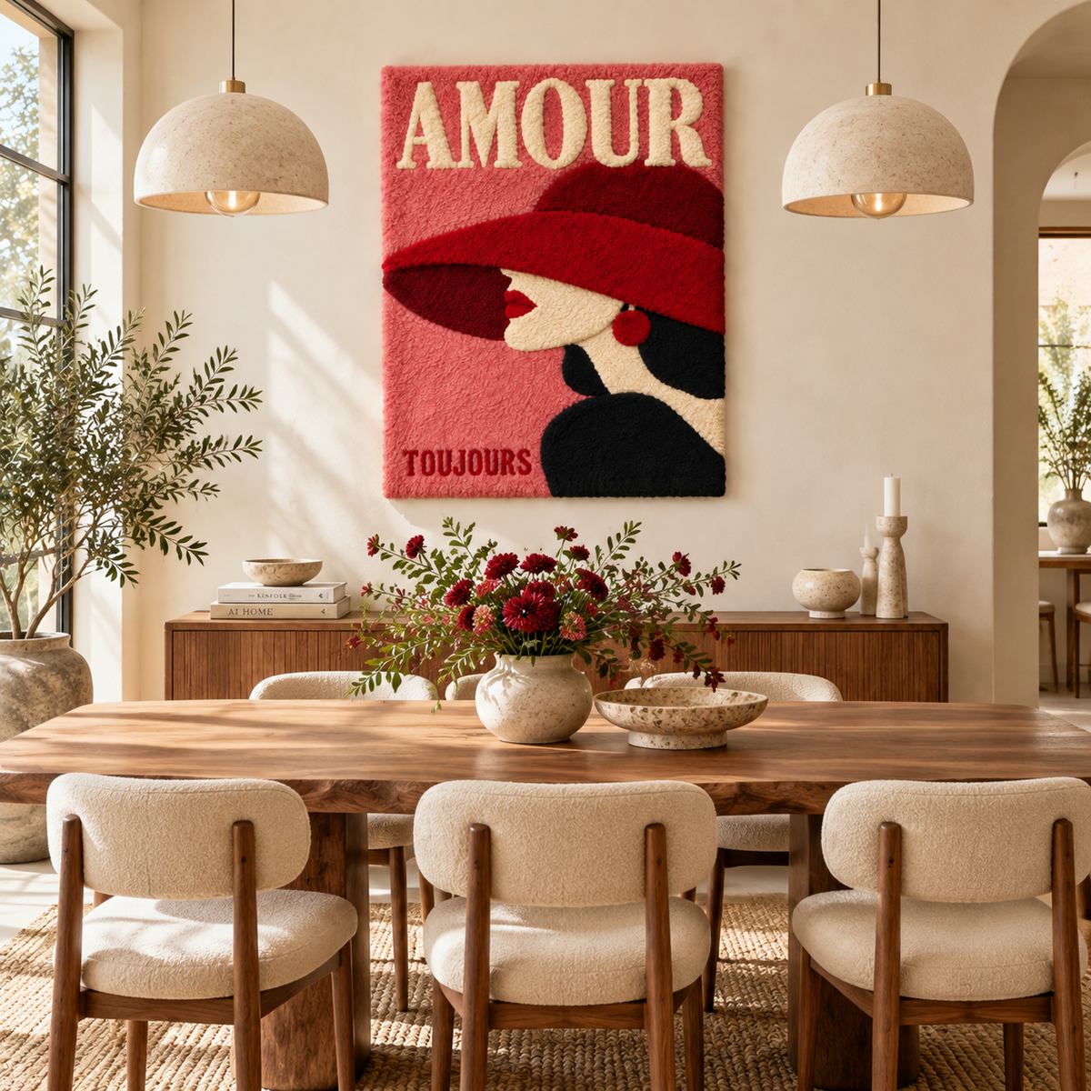 Amour in a Crimson Hat — room setting 3