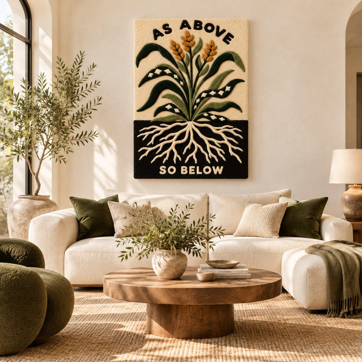 As Above So Below by Amy Lizzi — room setting