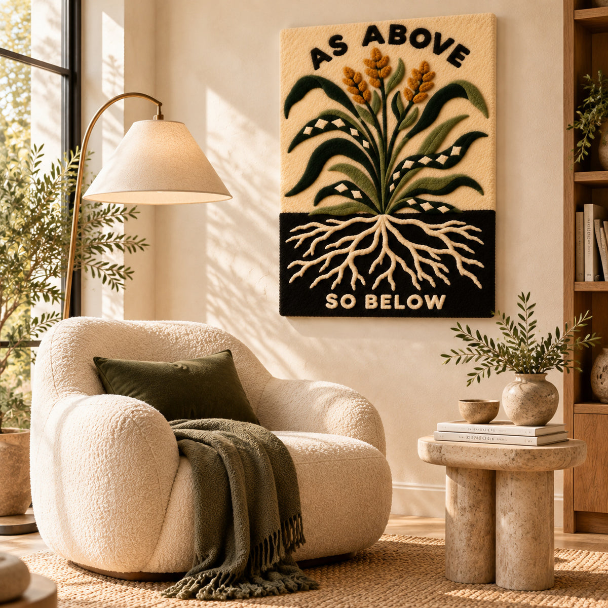As Above So Below by Amy Lizzi — room setting