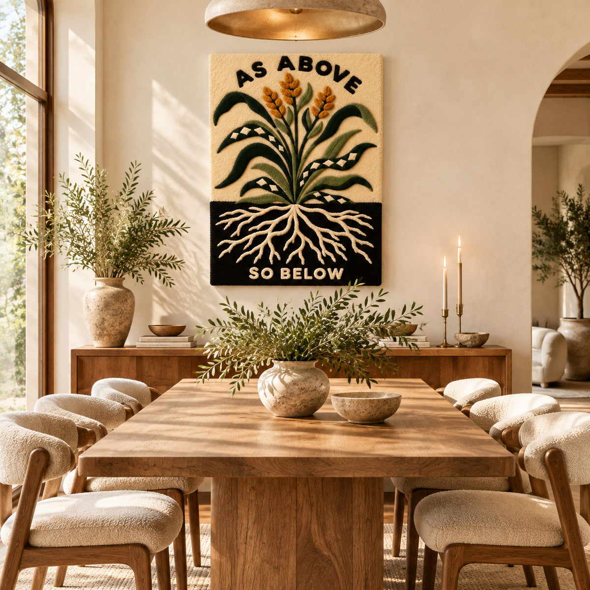 As Above So Below by Amy Lizzi — room setting