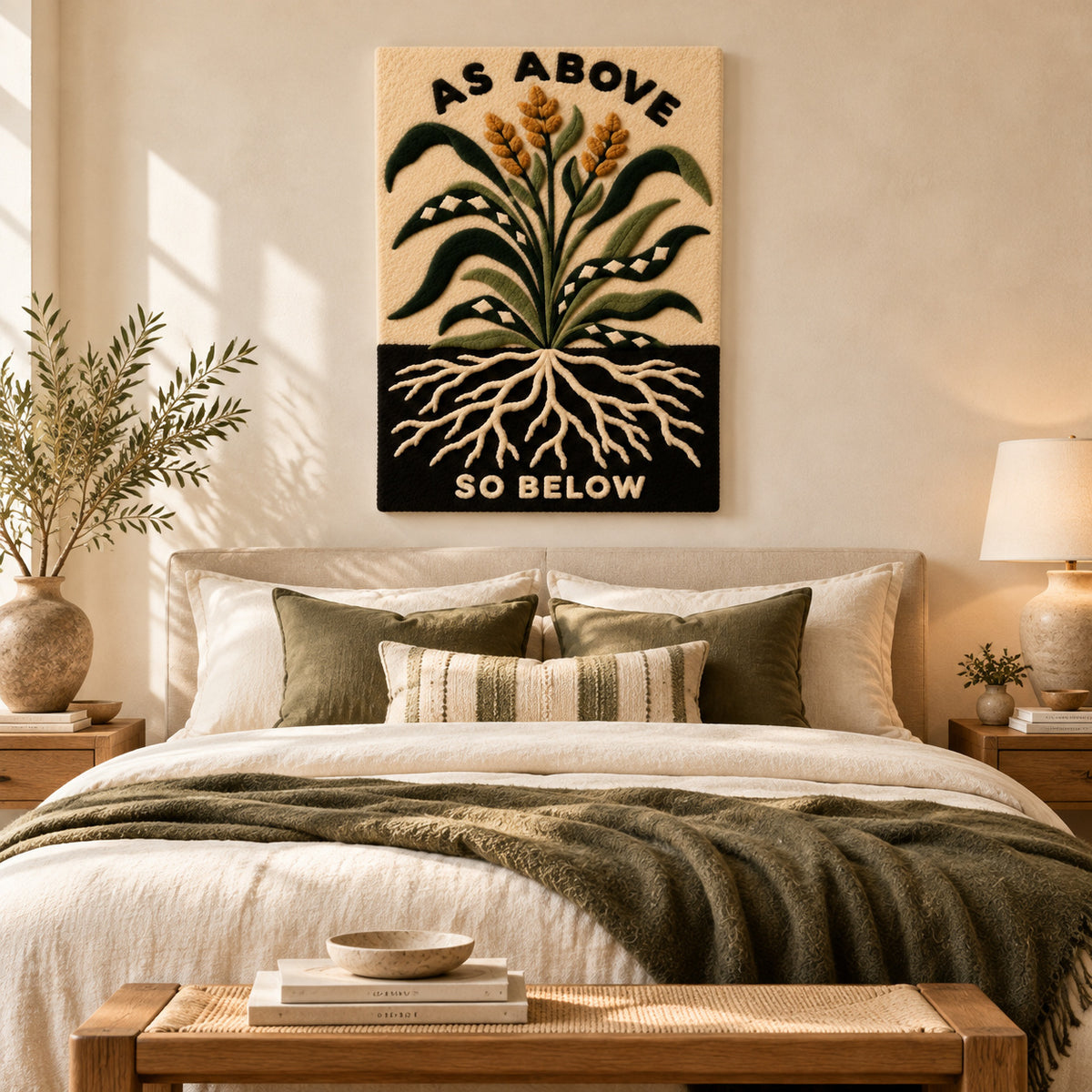 As Above So Below by Amy Lizzi — room setting