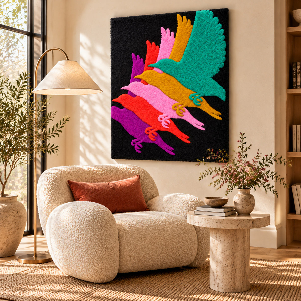 Birds Fly by Amy Lizzi — room setting