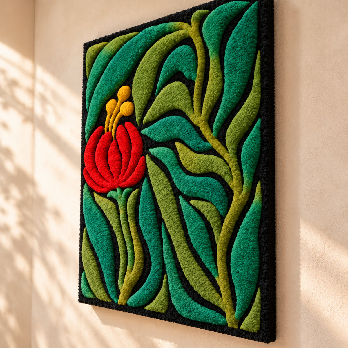 Flowy Flower by Amy Lizzi — angled relief view