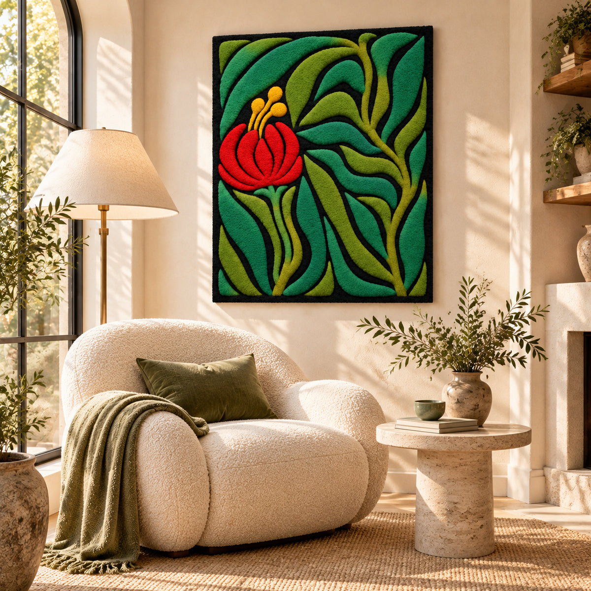 Flowy Flower by Amy Lizzi — room setting
