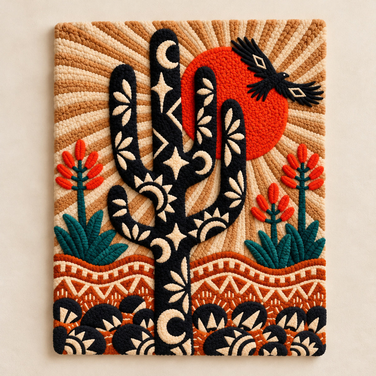 Folk Saguaro by Amy Lizzi — full front product view [product-light]