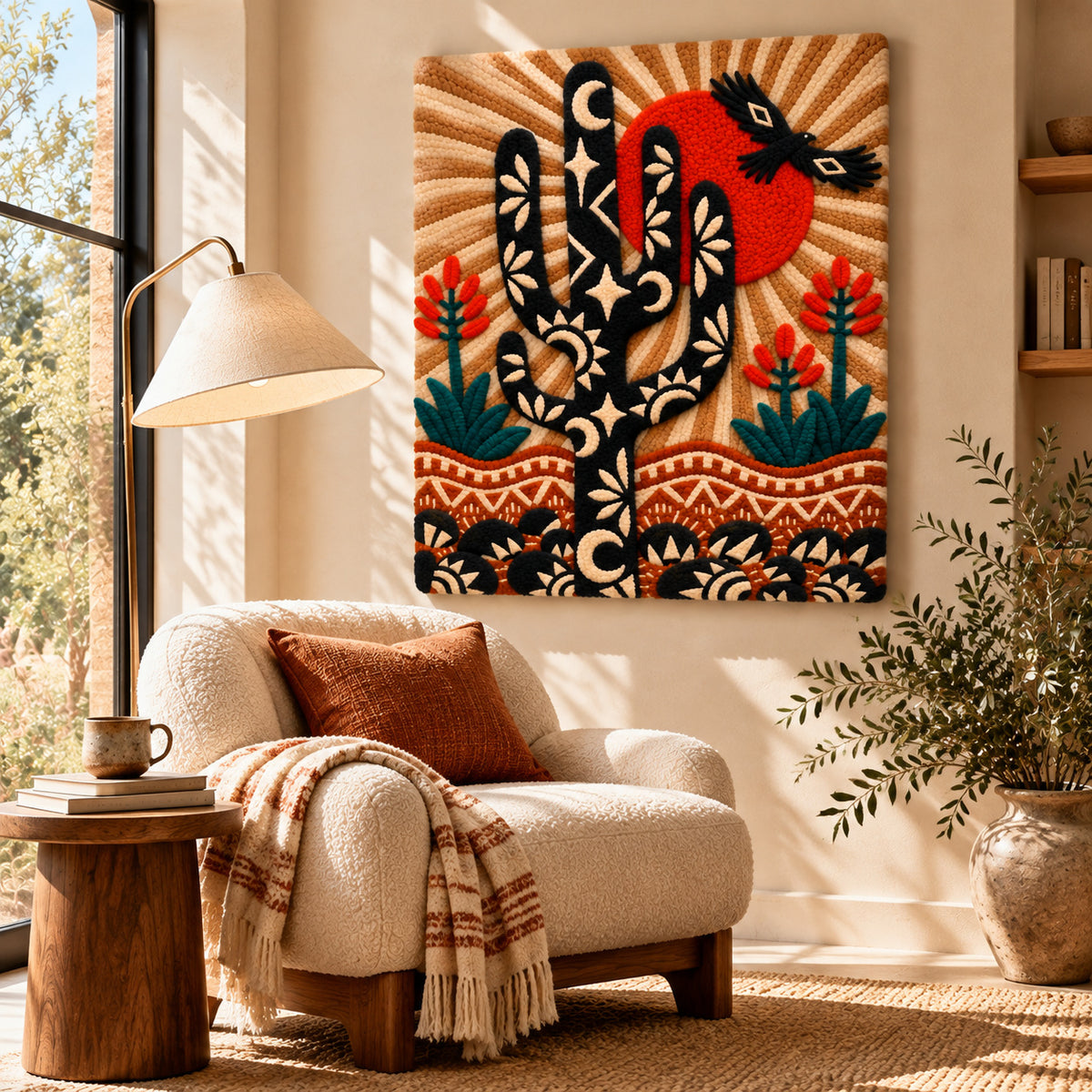 Folk Saguaro by Amy Lizzi — room setting