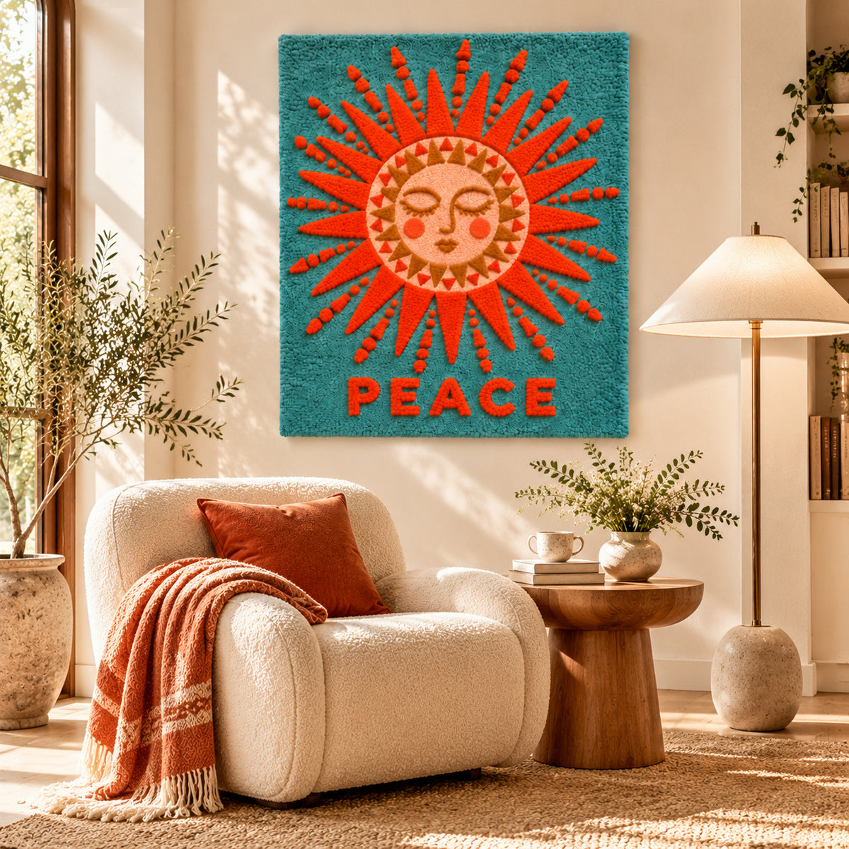 Peace Sun by Amy Lizzi — room setting